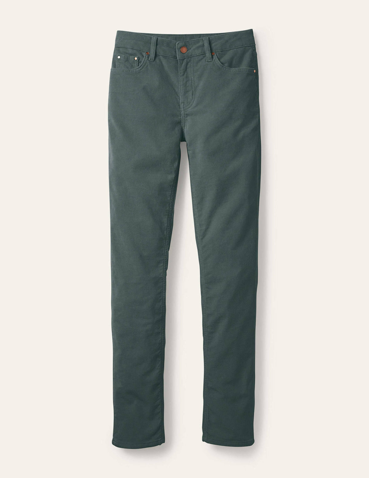 Schmale Cord-Jeans mit geradem Bein-Wellington-Grün - Image 5