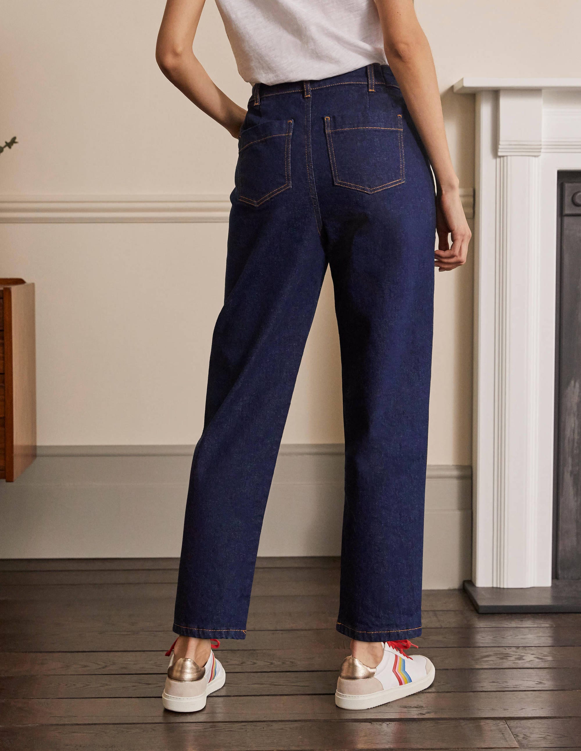 Barrel Leg Jeans-Indigo - Image 2