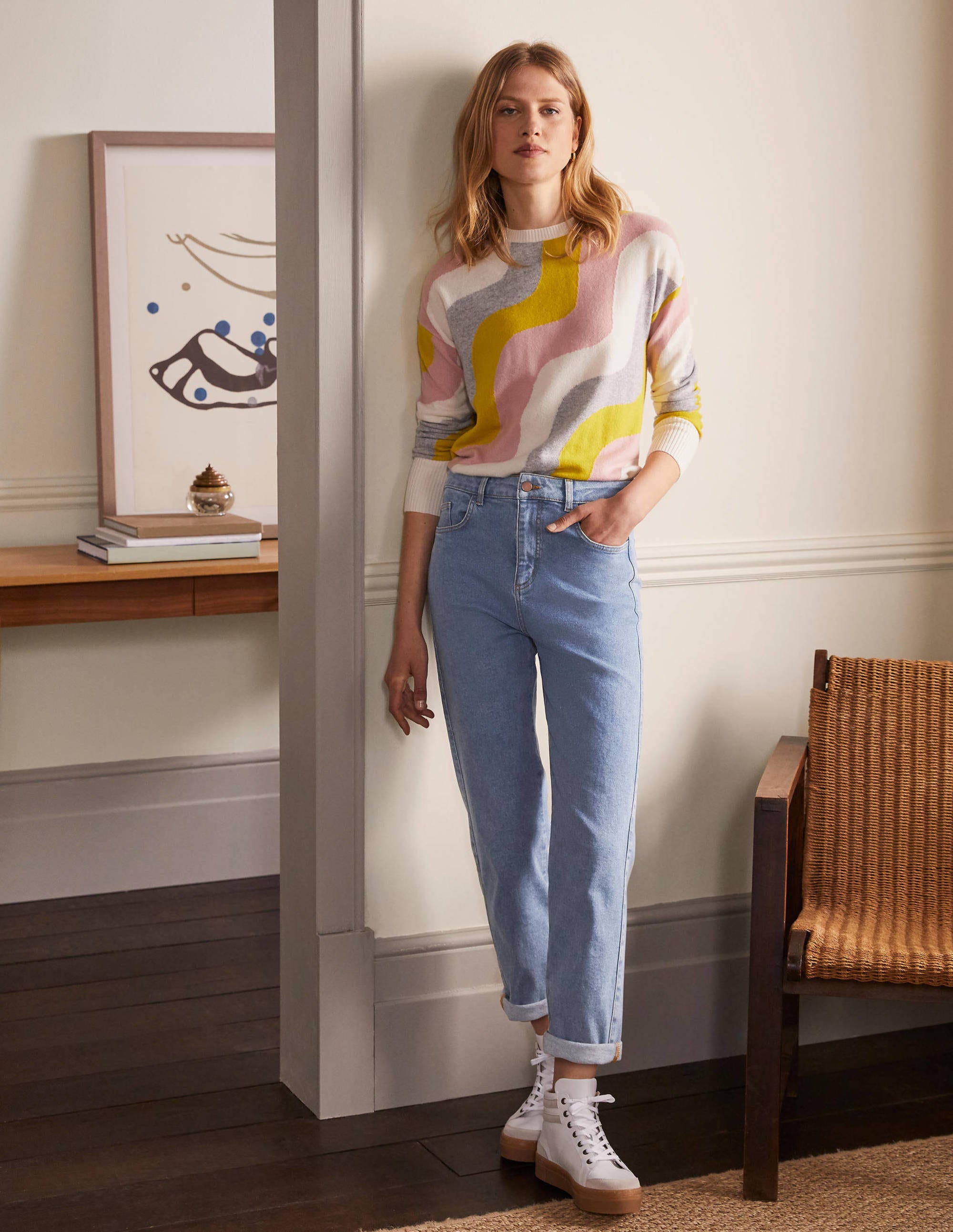 Jean ample-Denim vintage clair - Image 4