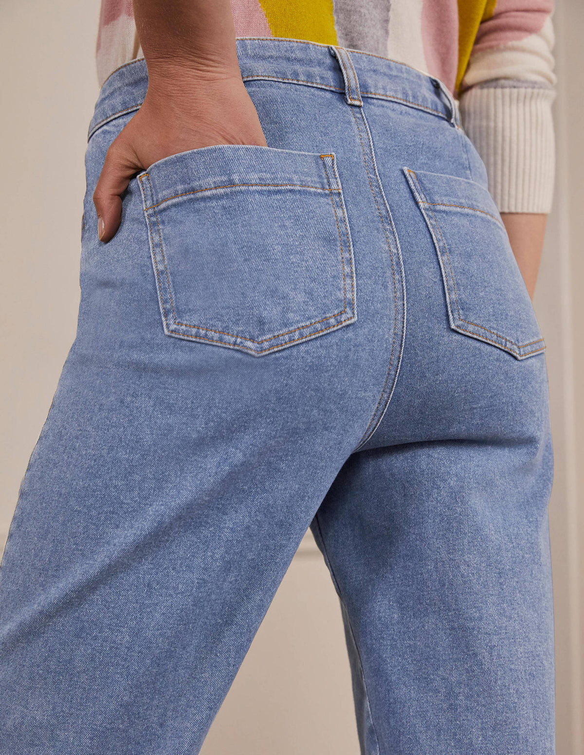 Jean ample-Denim vintage clair-3