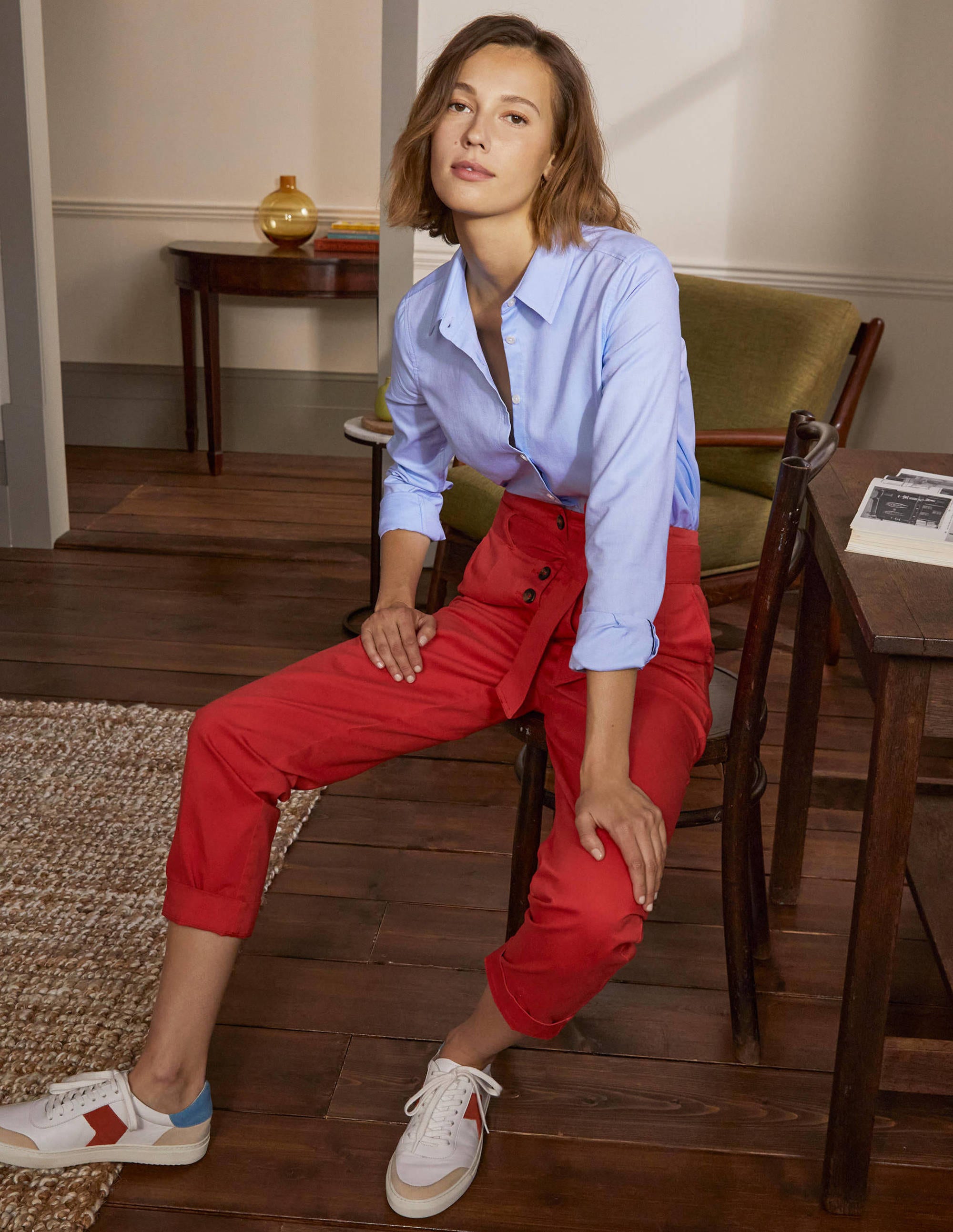 La chemise en coton-Oxford bleu - Image 4