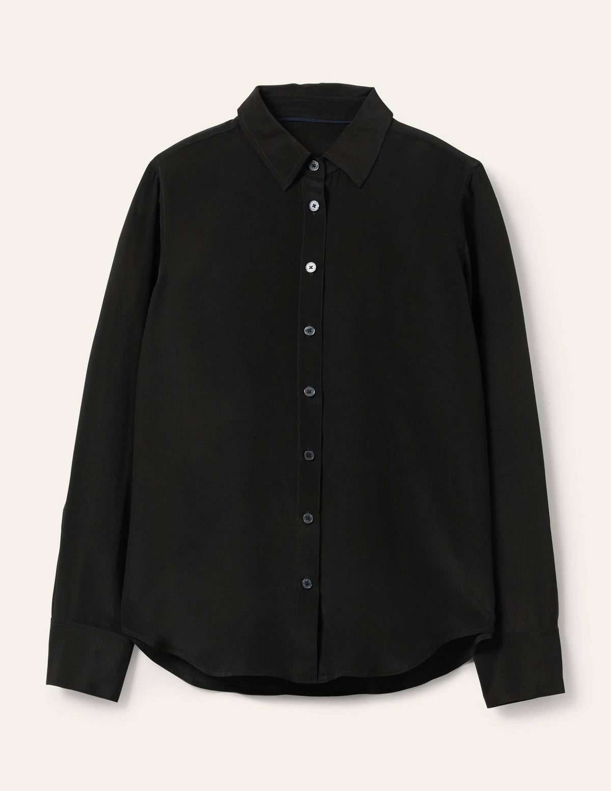 Chemise en soie-Noir - Image 9