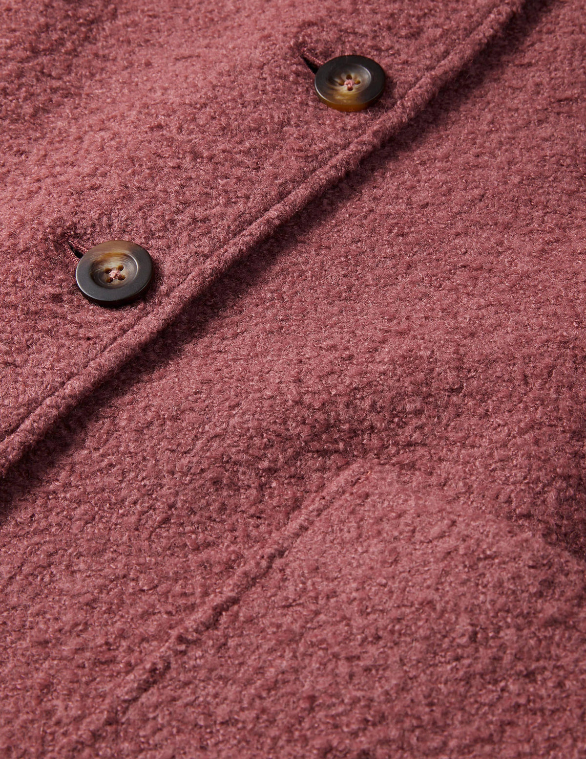 Cambridge Textured Coat-Dusty Rose - Image 7