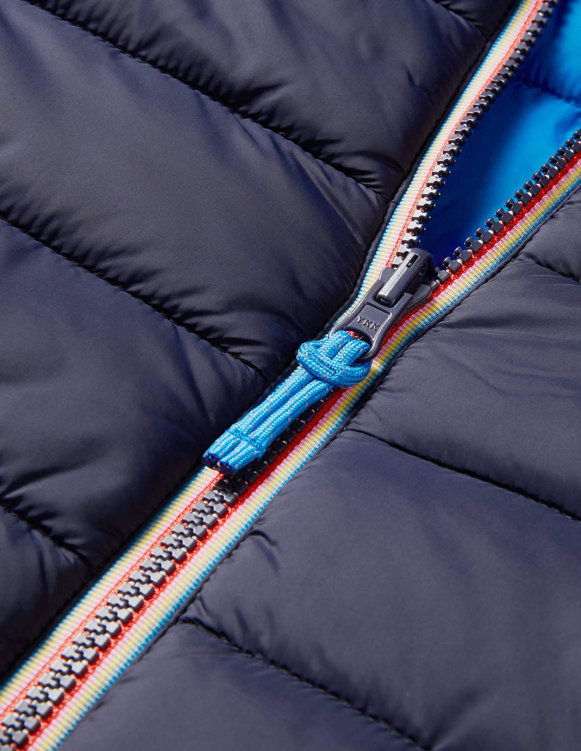 Wendbare Steppjacke-Navy/Marokkoblau, Gestreift - Image 6