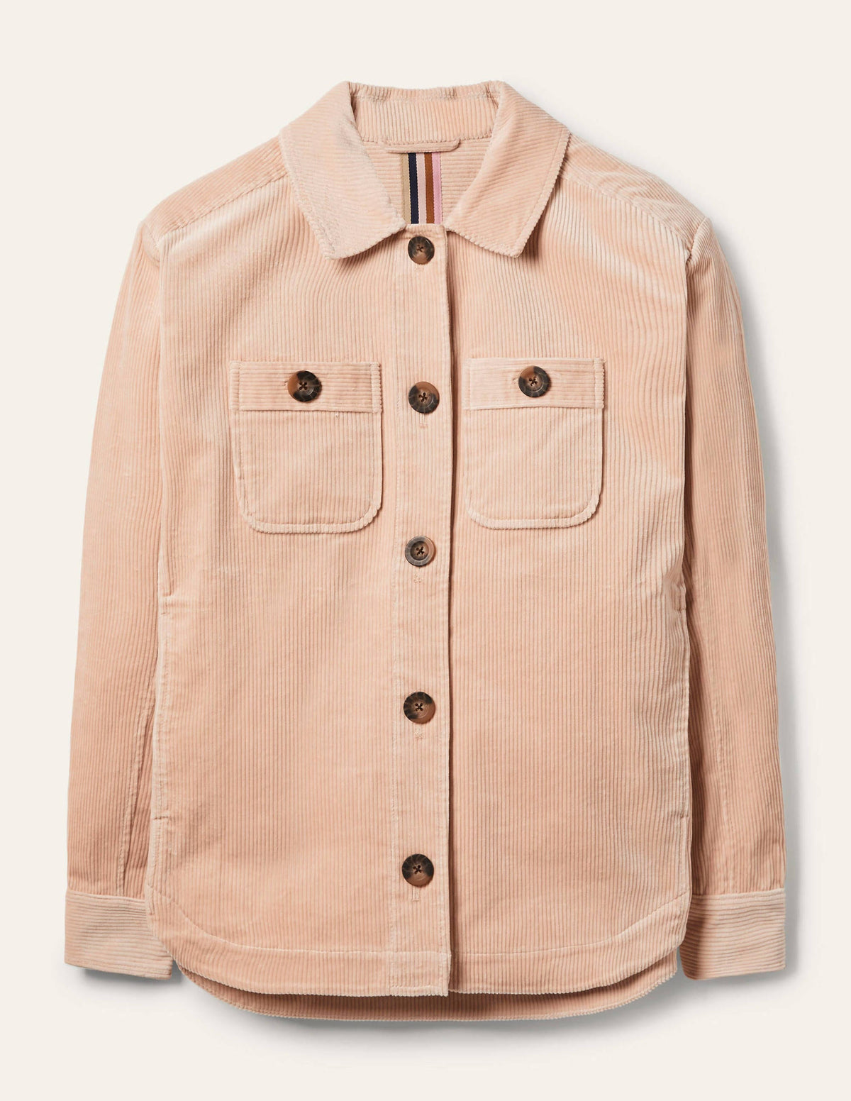 Veste-chemise en velours côtelé-Pop-corn - Image 6