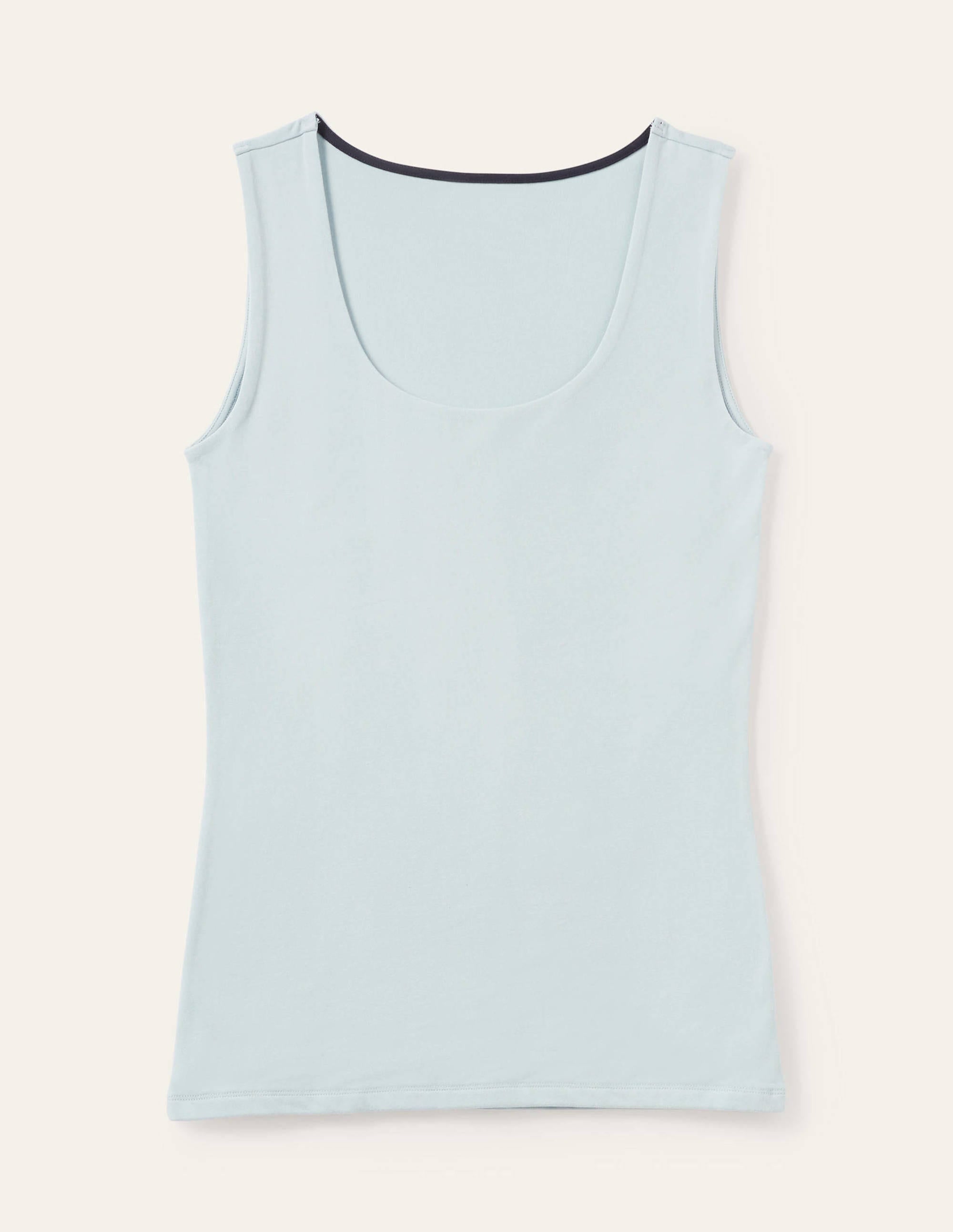 Doppellagiges Trägershirt-Surfblau - Image 5