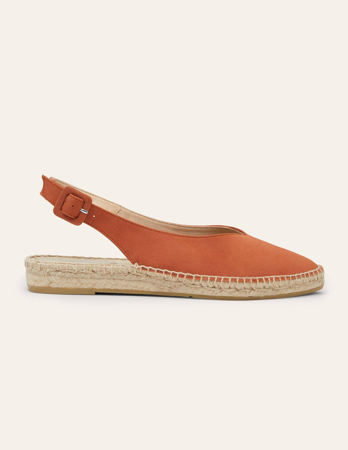 Sandales à bride arrière style espadrilles-Rouge cuivré-2