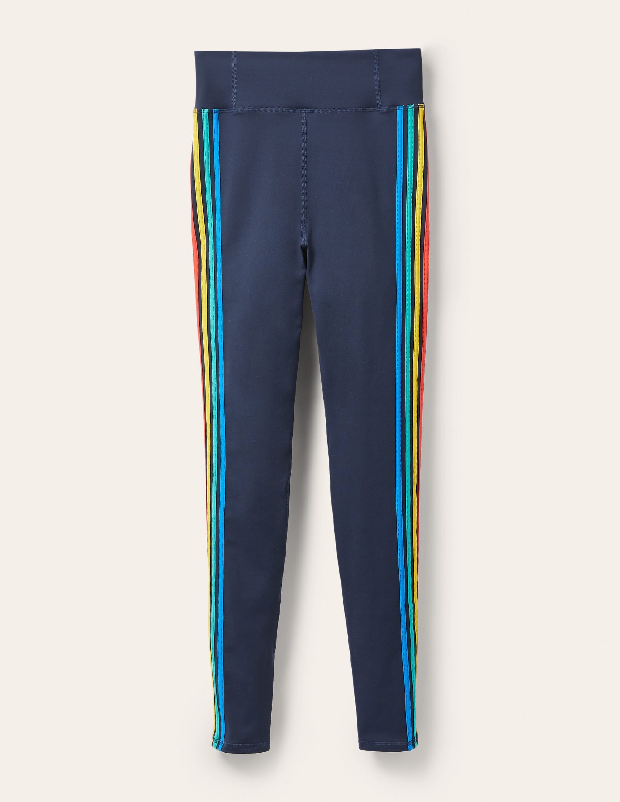 Leggings mit hohem Bund-Navy/Bunt, Seitenstreifen - Image 6
