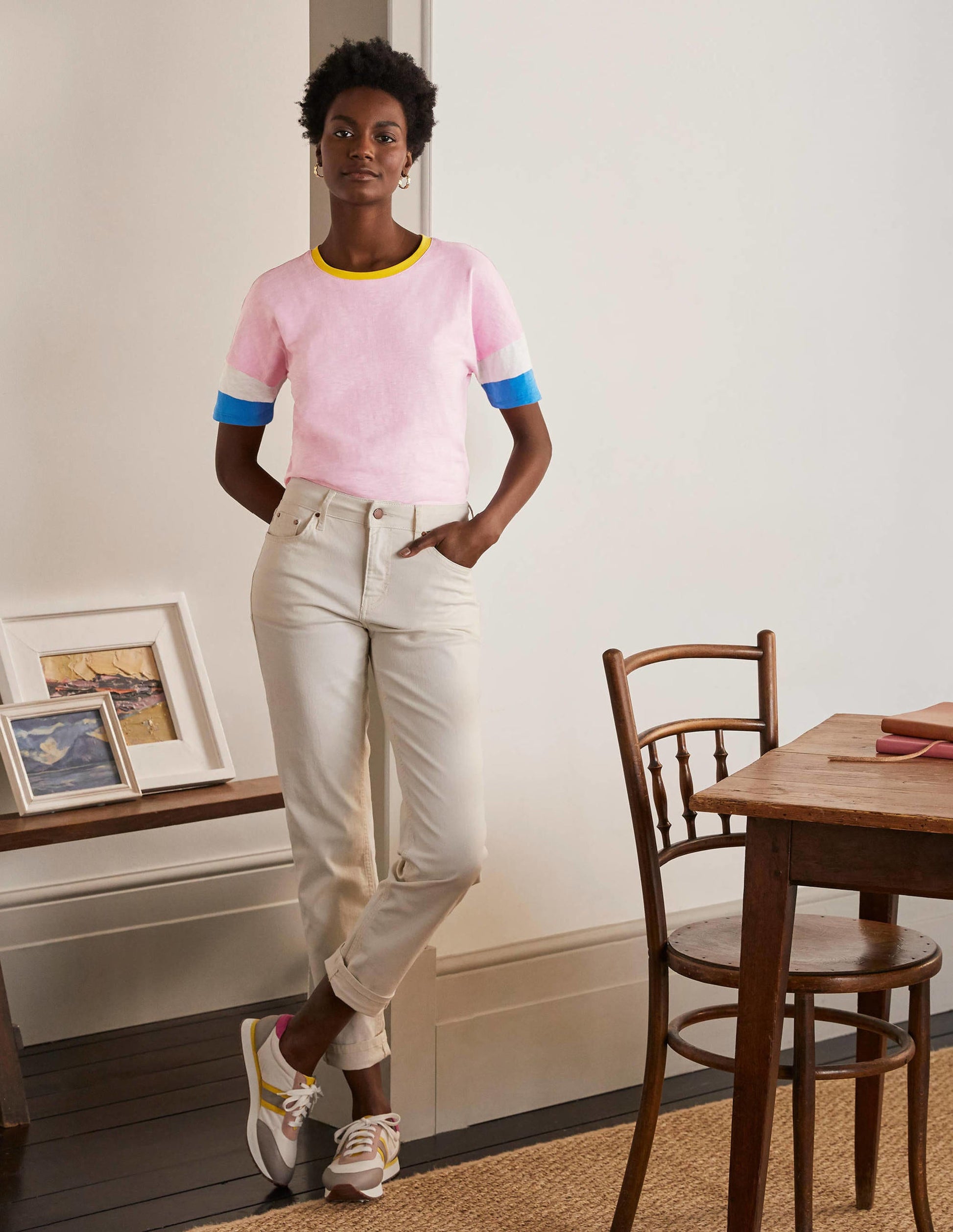 Clarissa Jersey-T-Shirt-Zartes Rosa-2