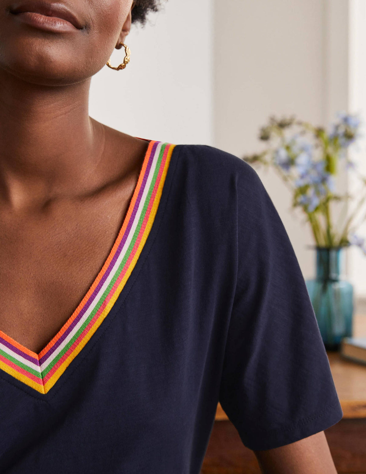 Top Beatrice en jersey-Bleu marine-4