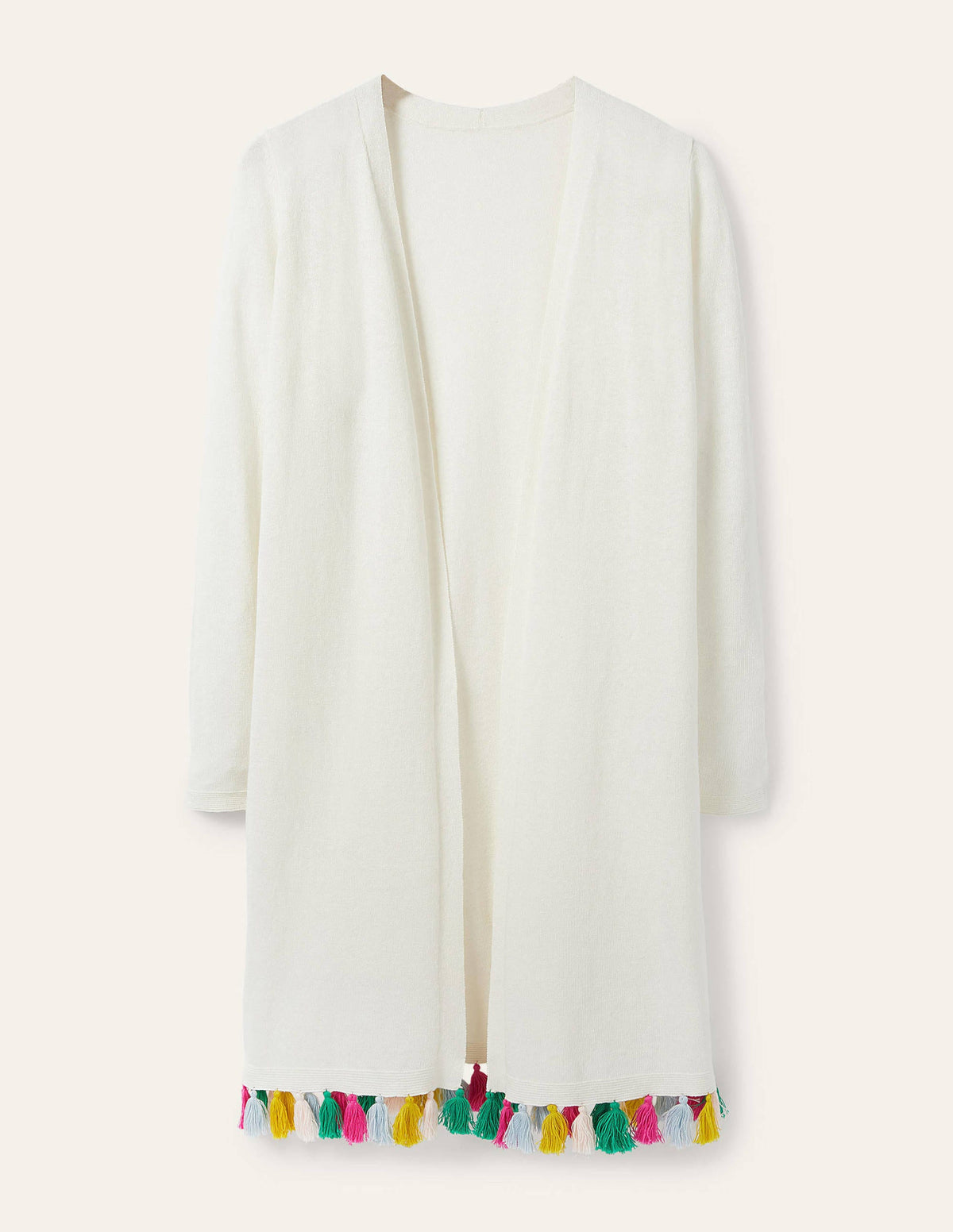 Elsdon Cardigan mit Quasten-Naturweiß - Image 5