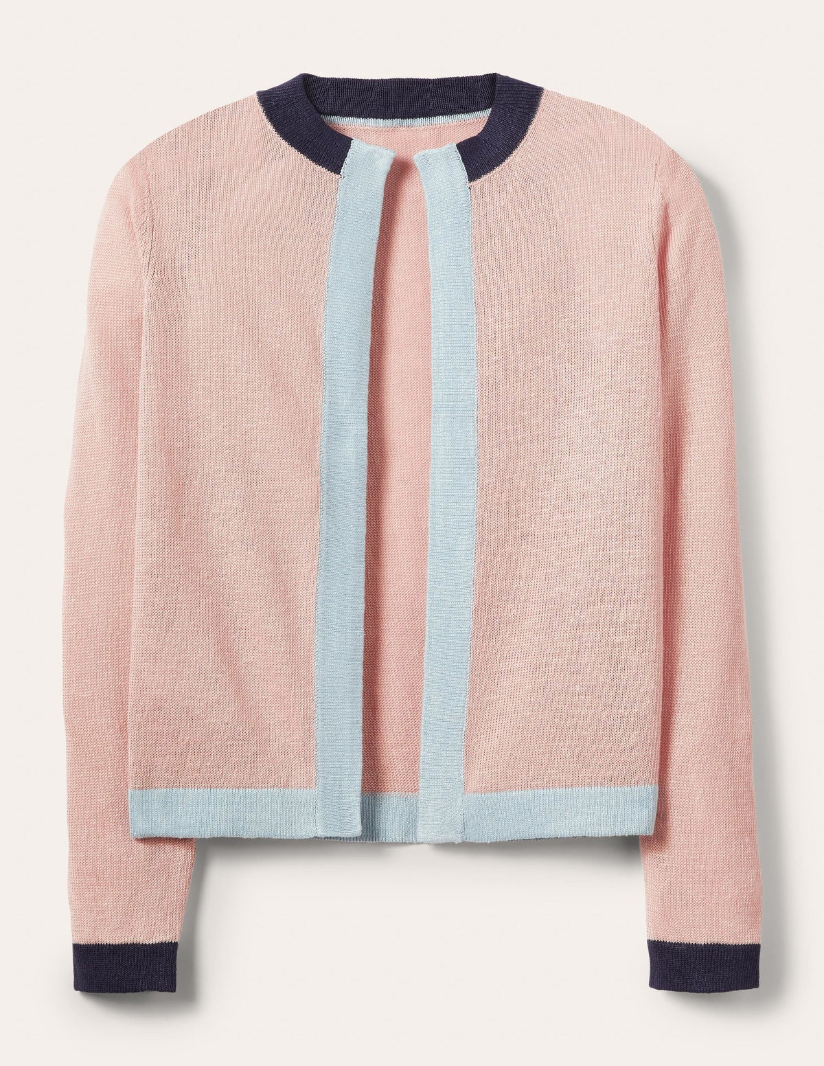 Gilet Dalton en lin-Colourblock milkshake - Image 6