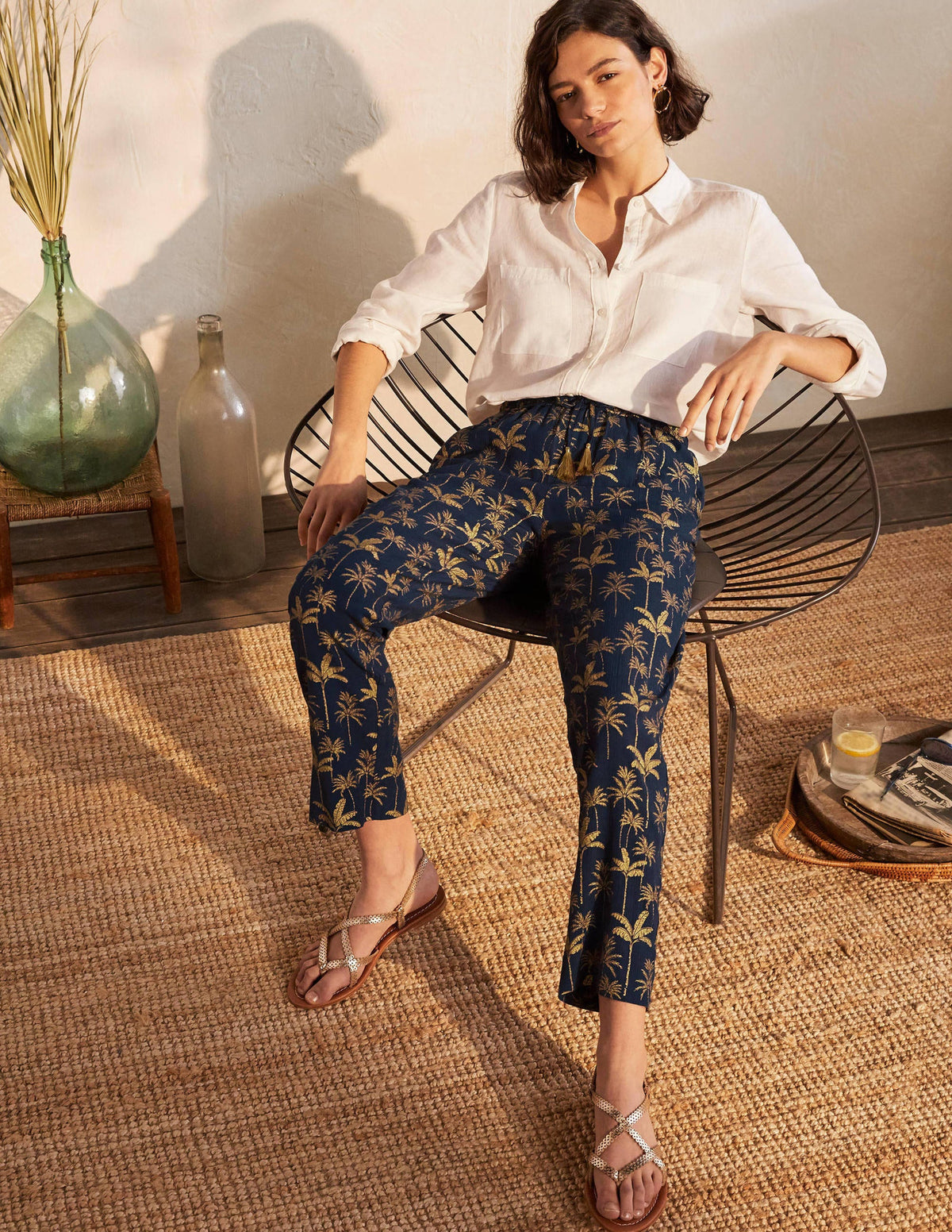Bembridge Trousers-French Navy, Rainforest - Image 4