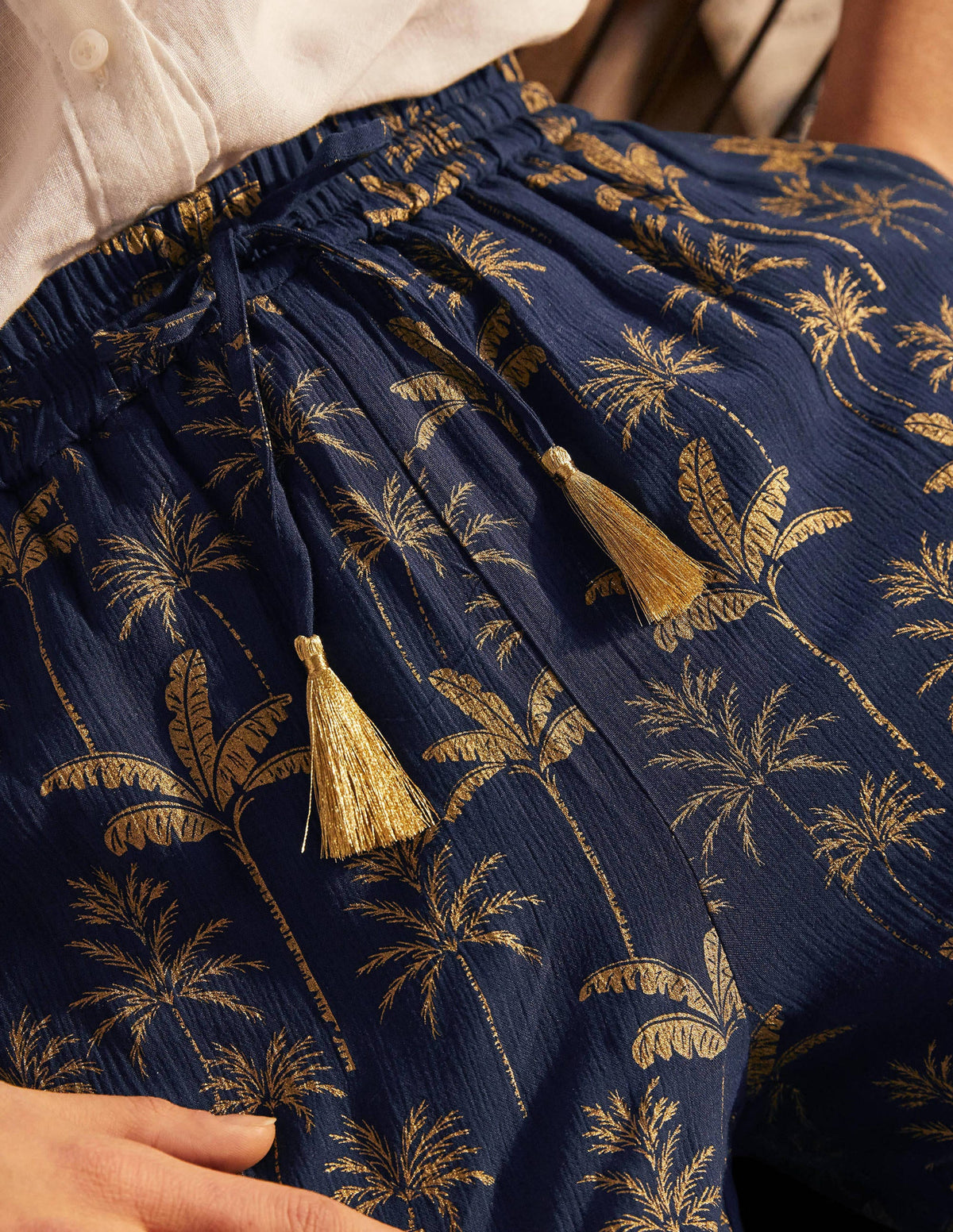 Bembridge Trousers-French Navy, Rainforest - Image 1