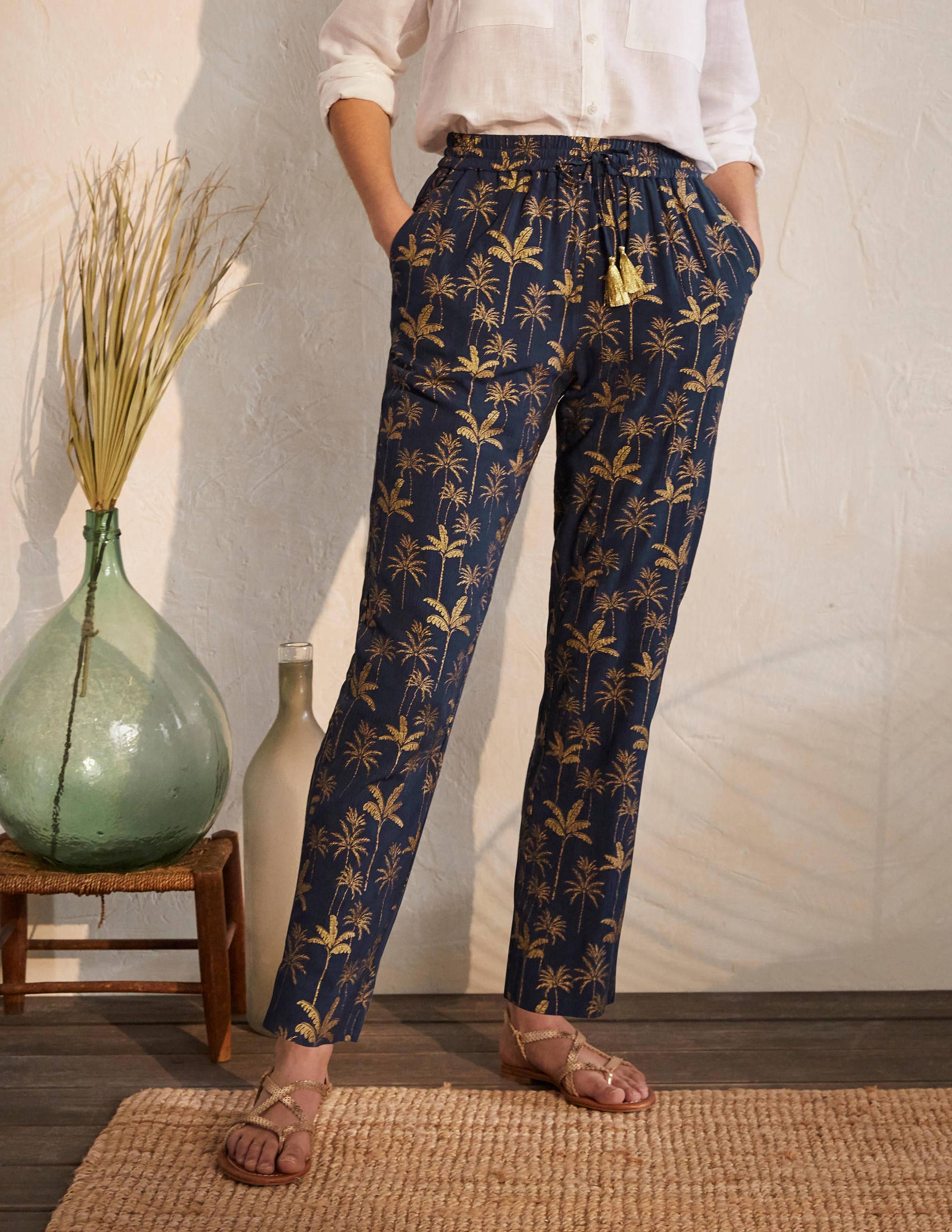 Bembridge Trousers-French Navy, Rainforest - Image 3