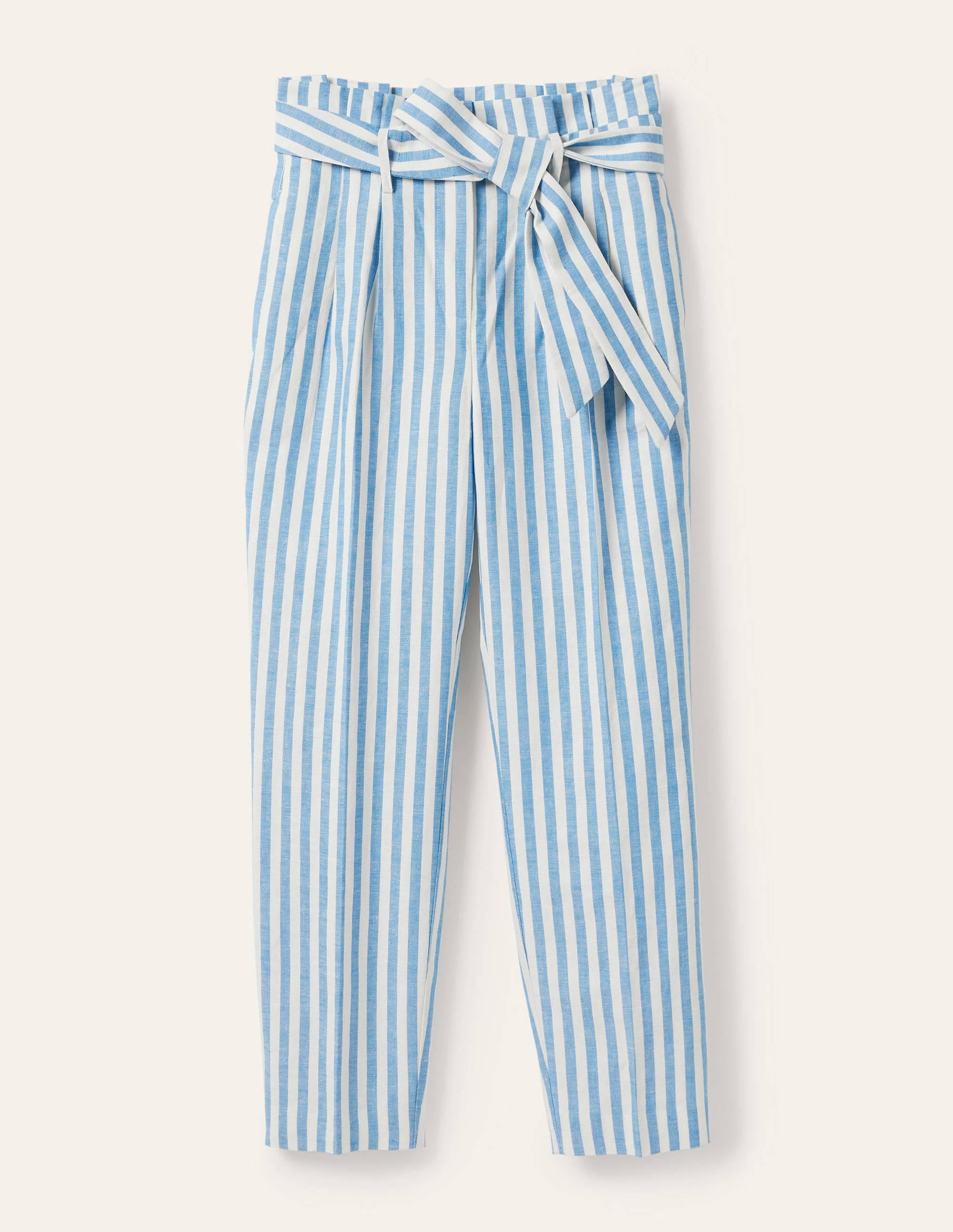 Ludgate Paperbag-Hose-Marokkoblau, Gestreift - Image 6