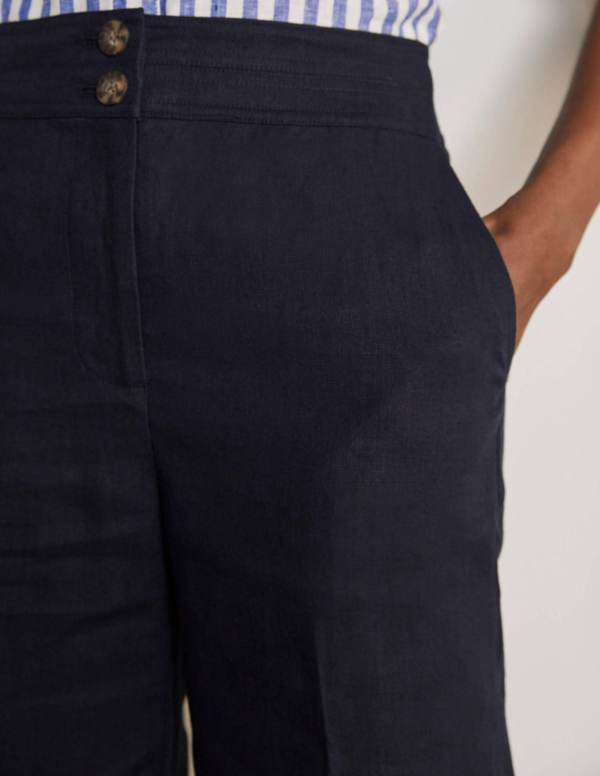 Cornwall Leinenhose-Marineblau-3