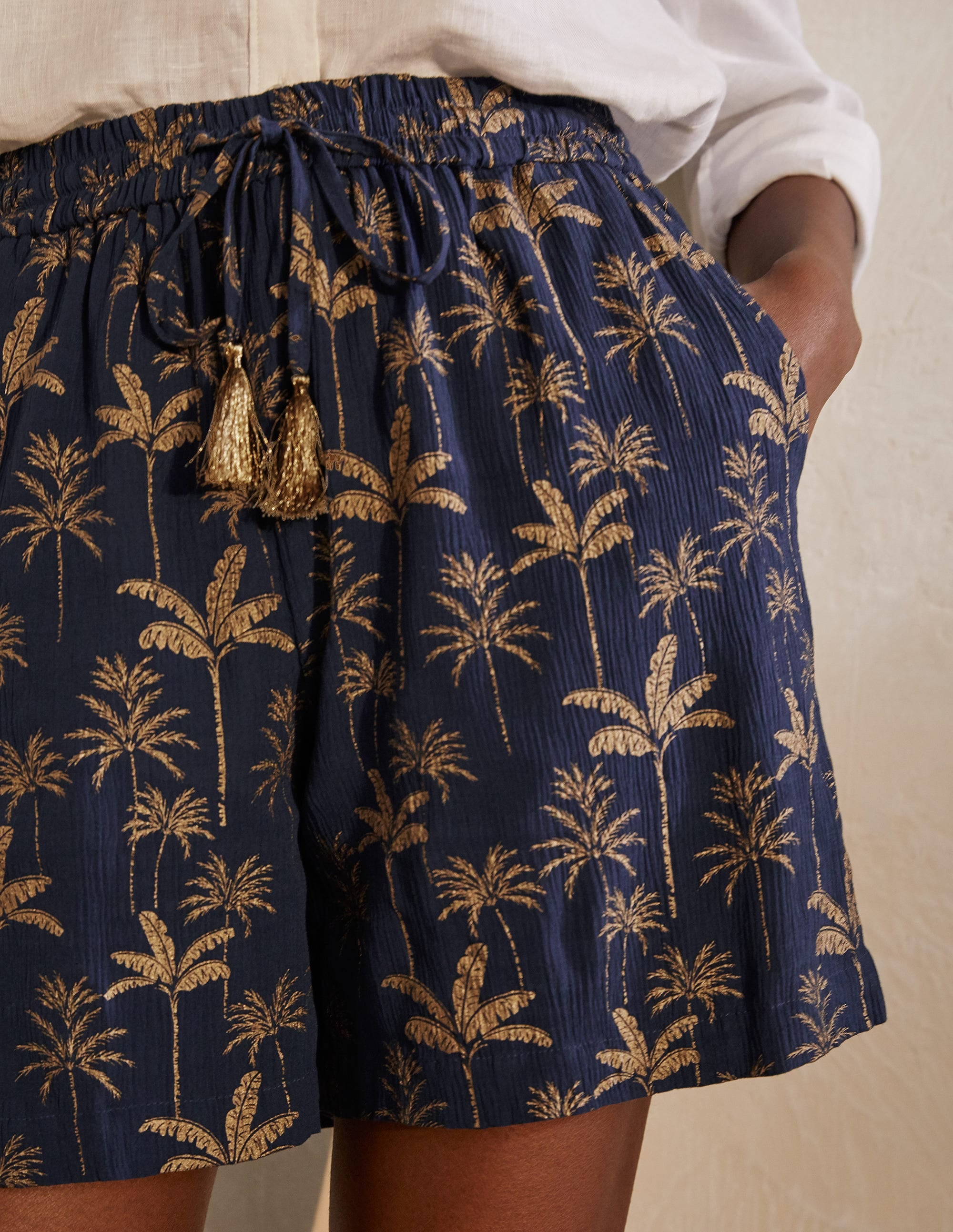 Bembridge Shorts-Französisches Navy, Regenwaldmuster - Image 3