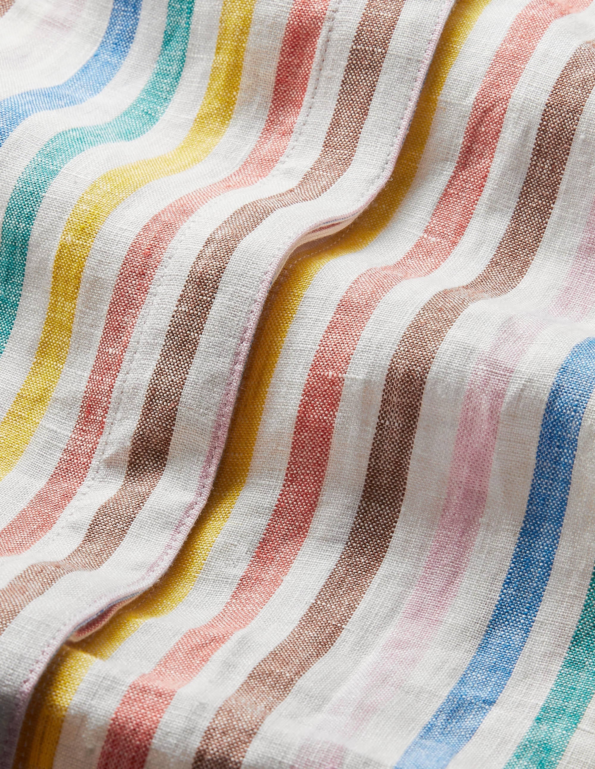 Evie Hemdblusenkleid aus Leinen-Bunt, Gestreift - Image 6
