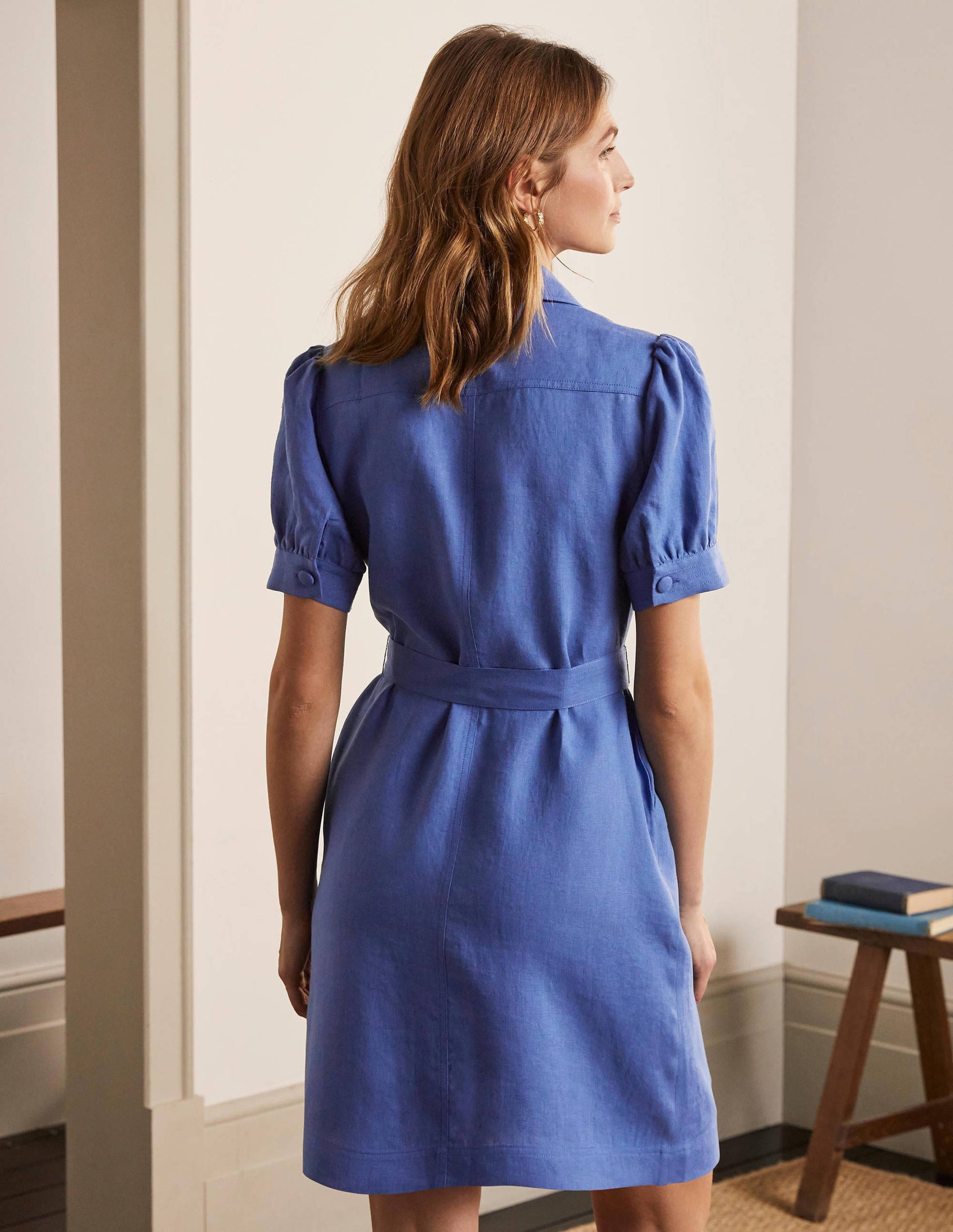 Carrie Hemdblusenkleid aus Leinen-Délavé-Effekt-3