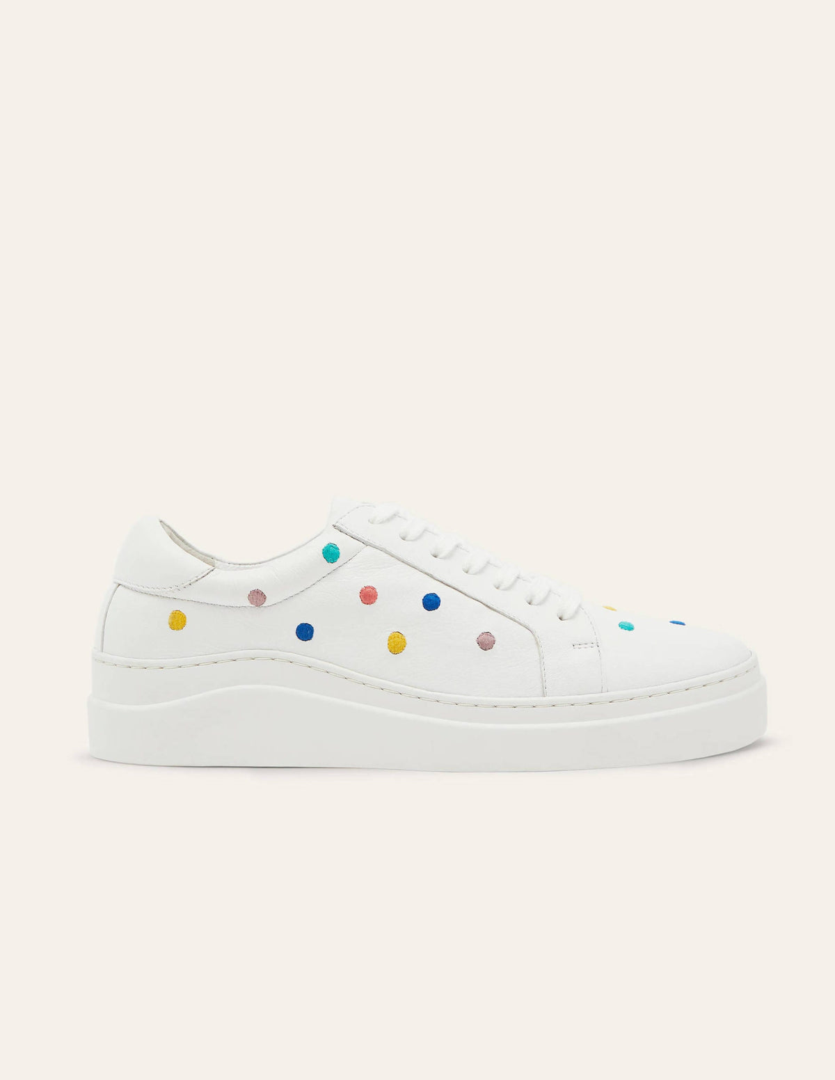Maria Comfort Trainers-Maize, Embroidered Spot - Image 2