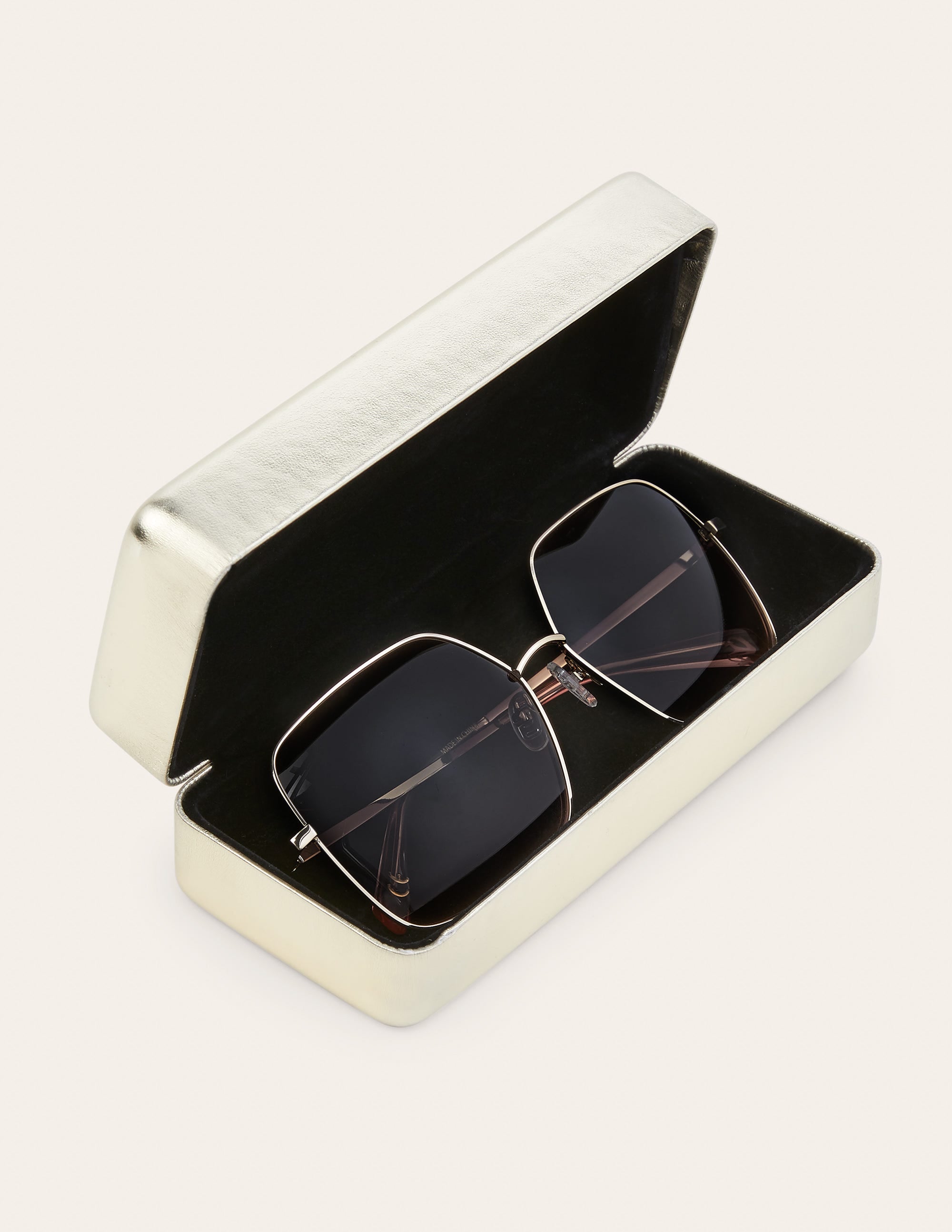 Wire Frame Sunglasses-Brown - Image 2