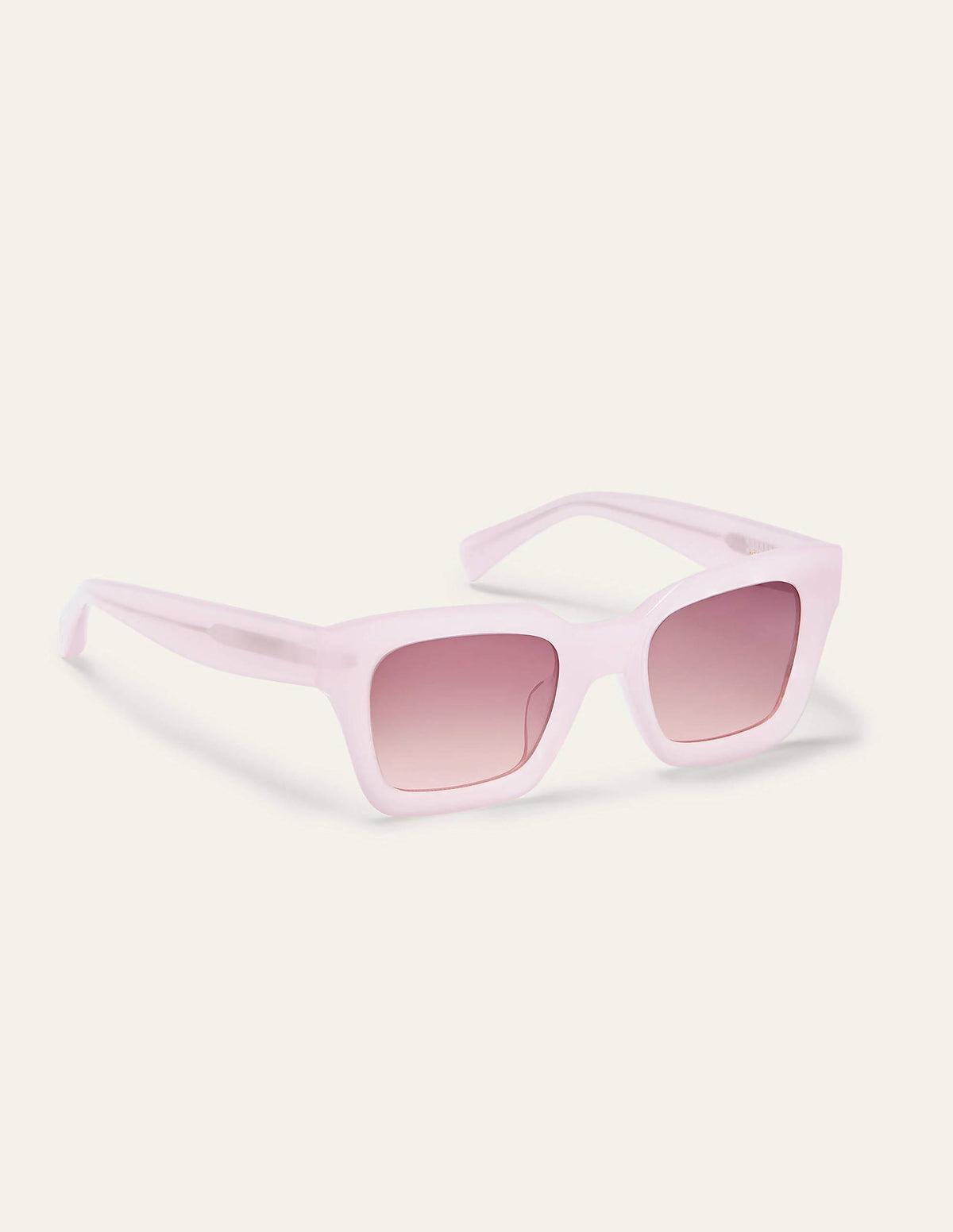 Sonnenbrille mit breitem Gestell-Zartes Rosa-1