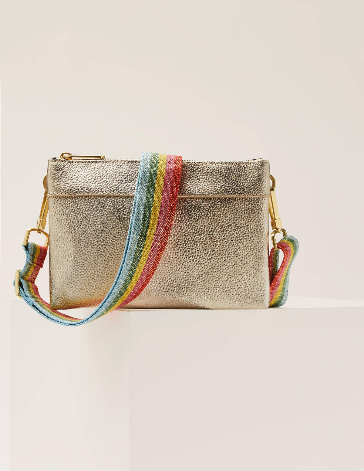 Sac à bandoulière Clementine-Doré clair - Image 1