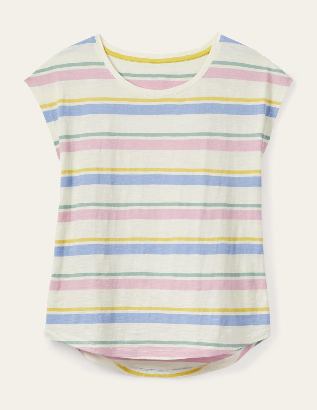 T-shirt Robyn en jersey-Rayé multi pastel - Image 7