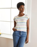 T-shirt Robyn en jersey-Rayé multi pastel