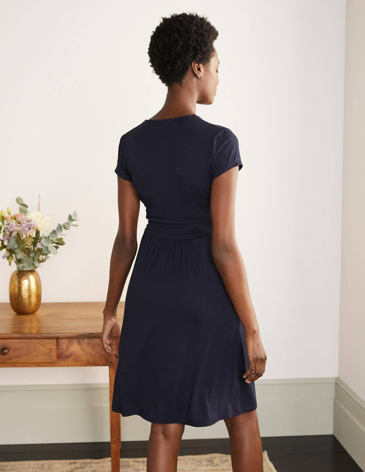 Lola Jerseykleid-Marineblau-3