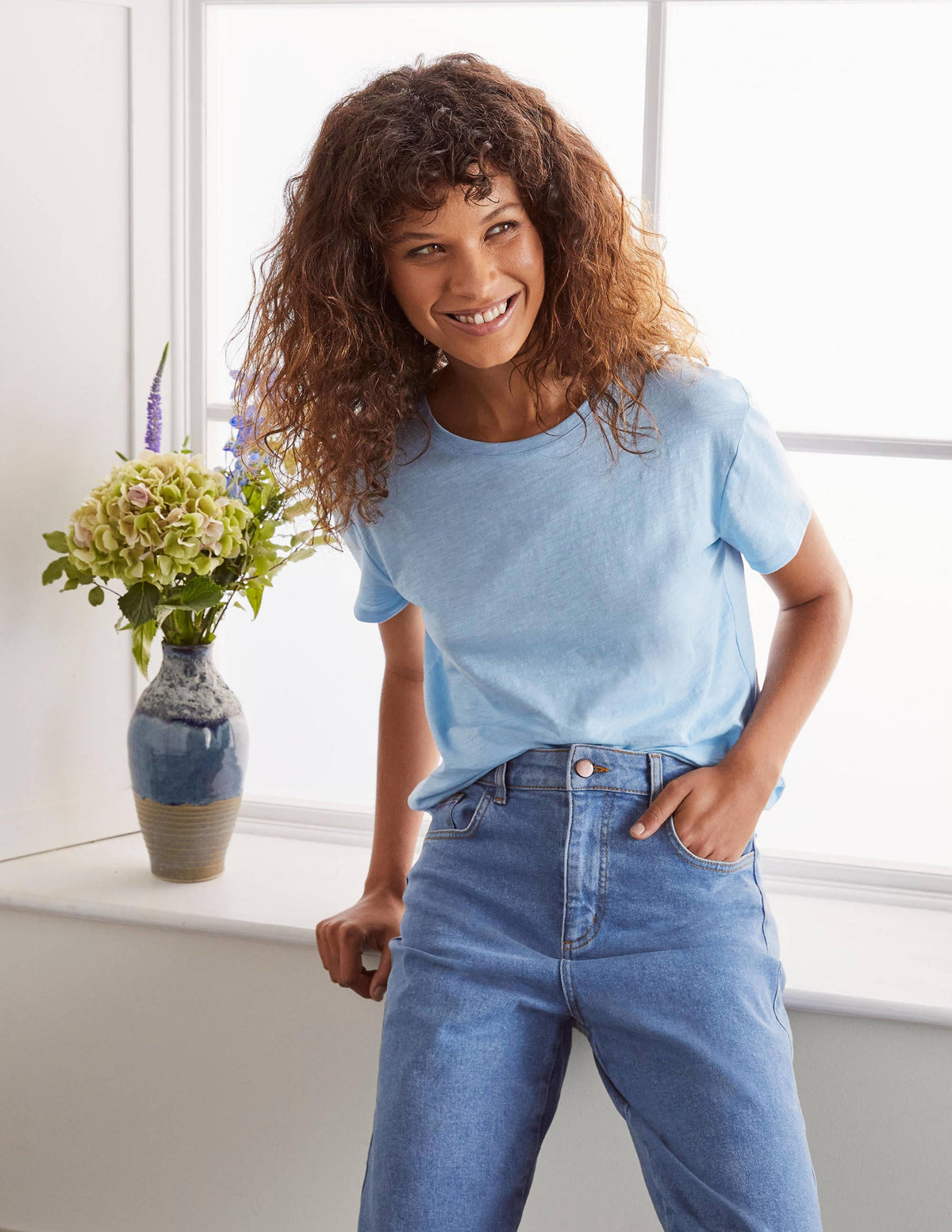 Le T-shirt boyfriend en coton-Glaçon-1