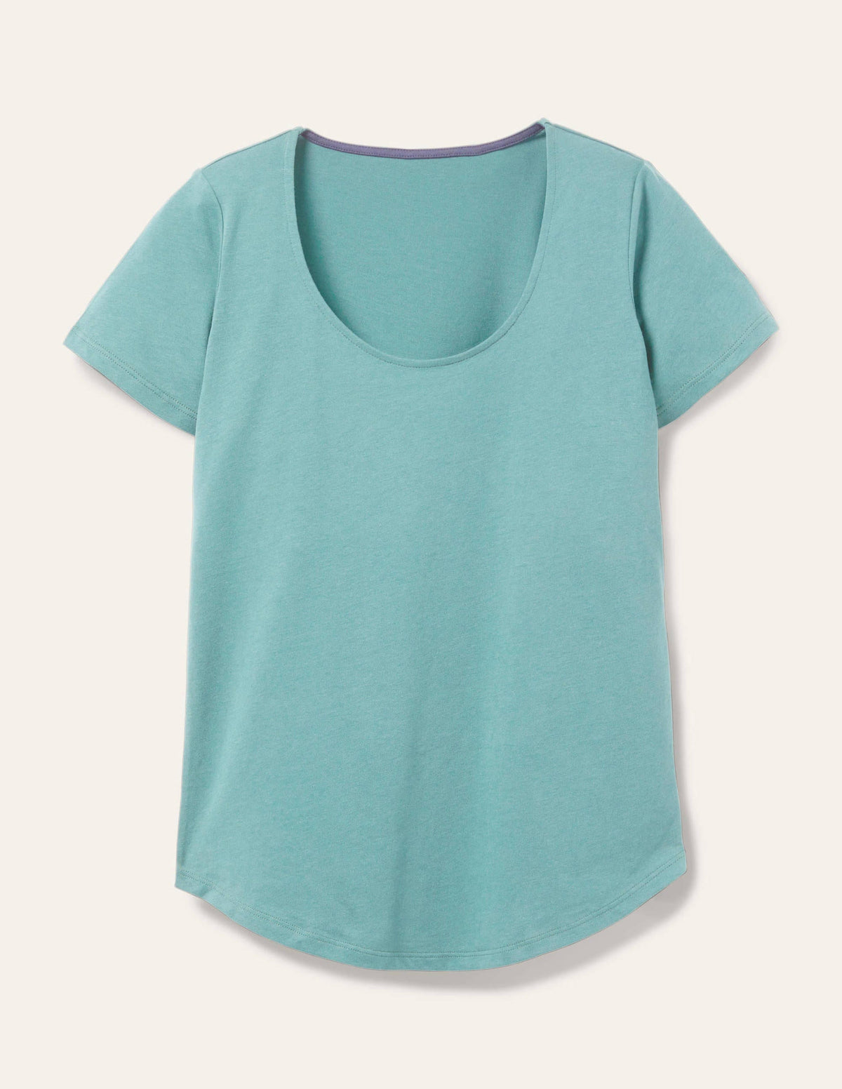 T-shirt col U ultra-doux-Menthe pomme - Image 5