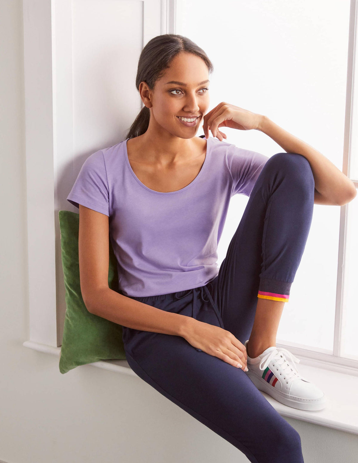 Supersoft Scoop Tee-Cool Violet - Image 2