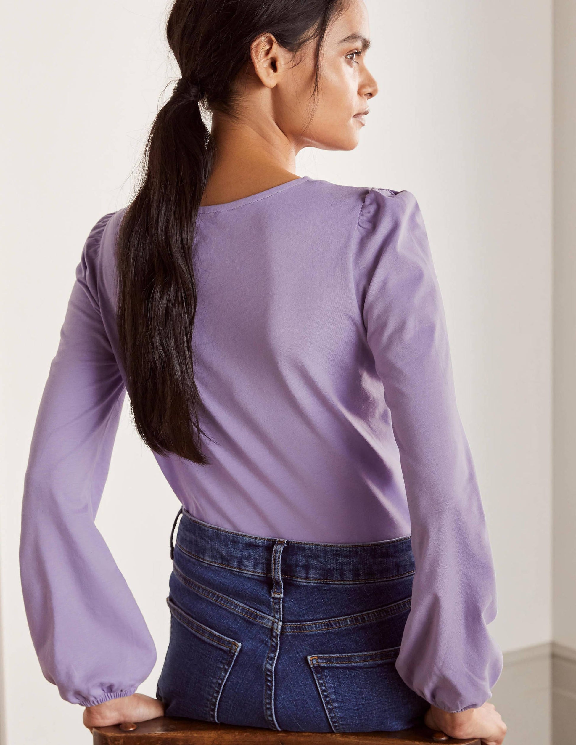 Top à manches longues ultra-doux-Violet cool-4