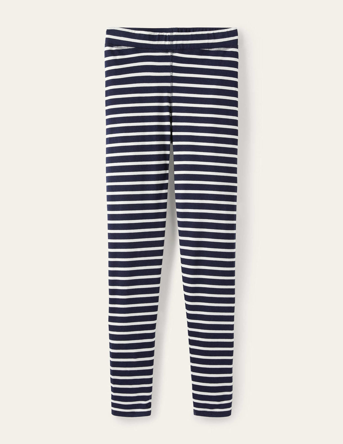 Jerseyleggings mit hoher Taille-Navy/Naturweiß-7