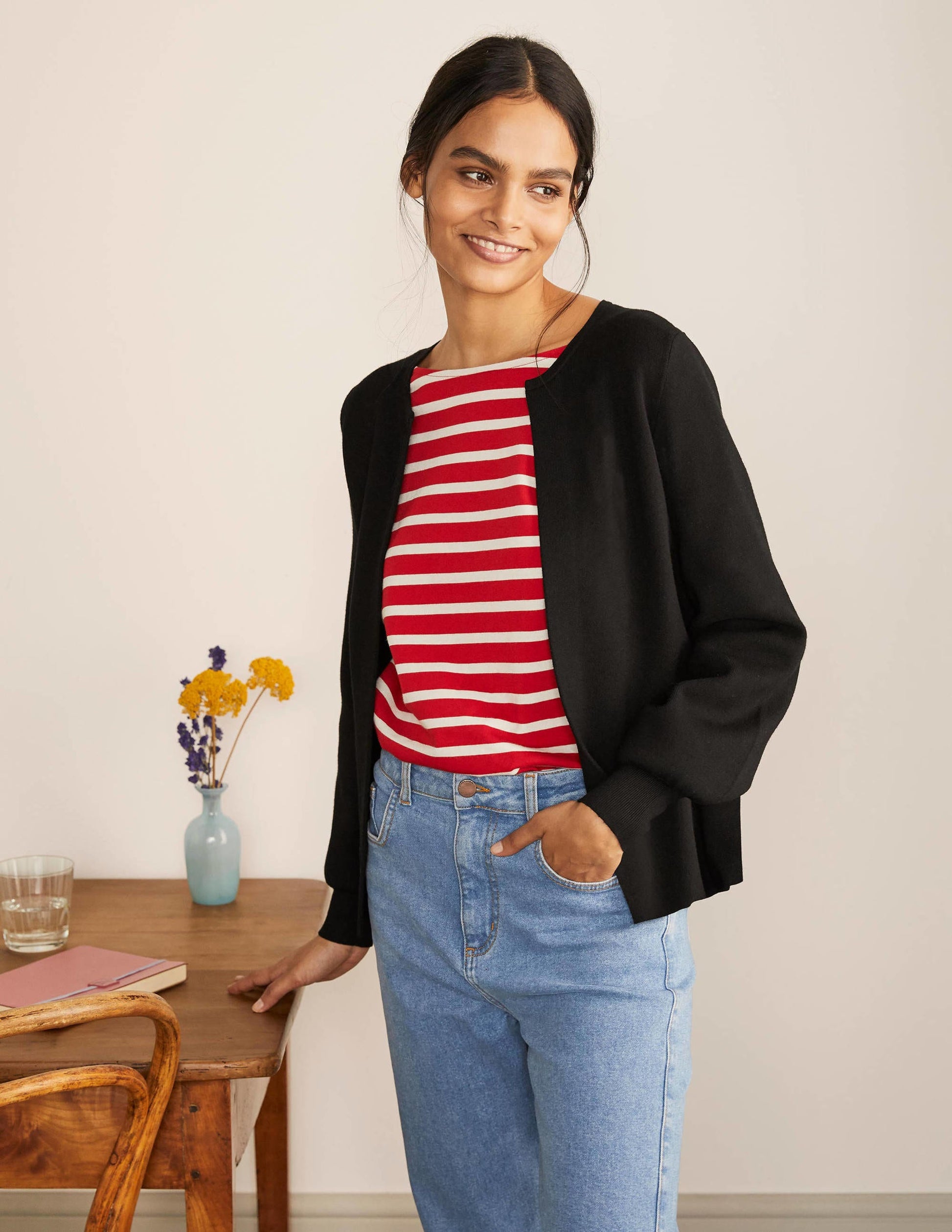 Berkshire Cardigan-Schwarz-1