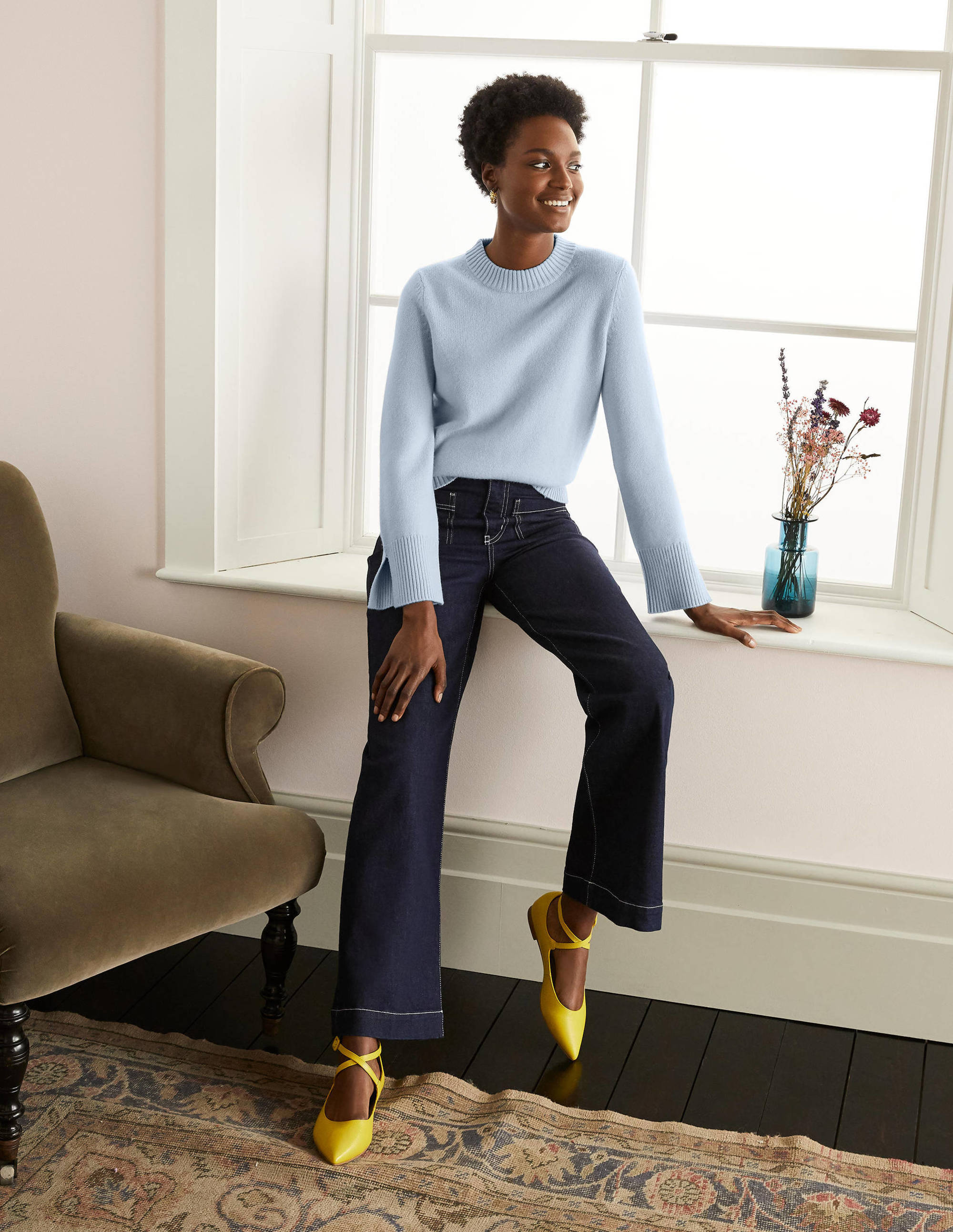 Dundee Kaschmirpullover-Blau - Image 1