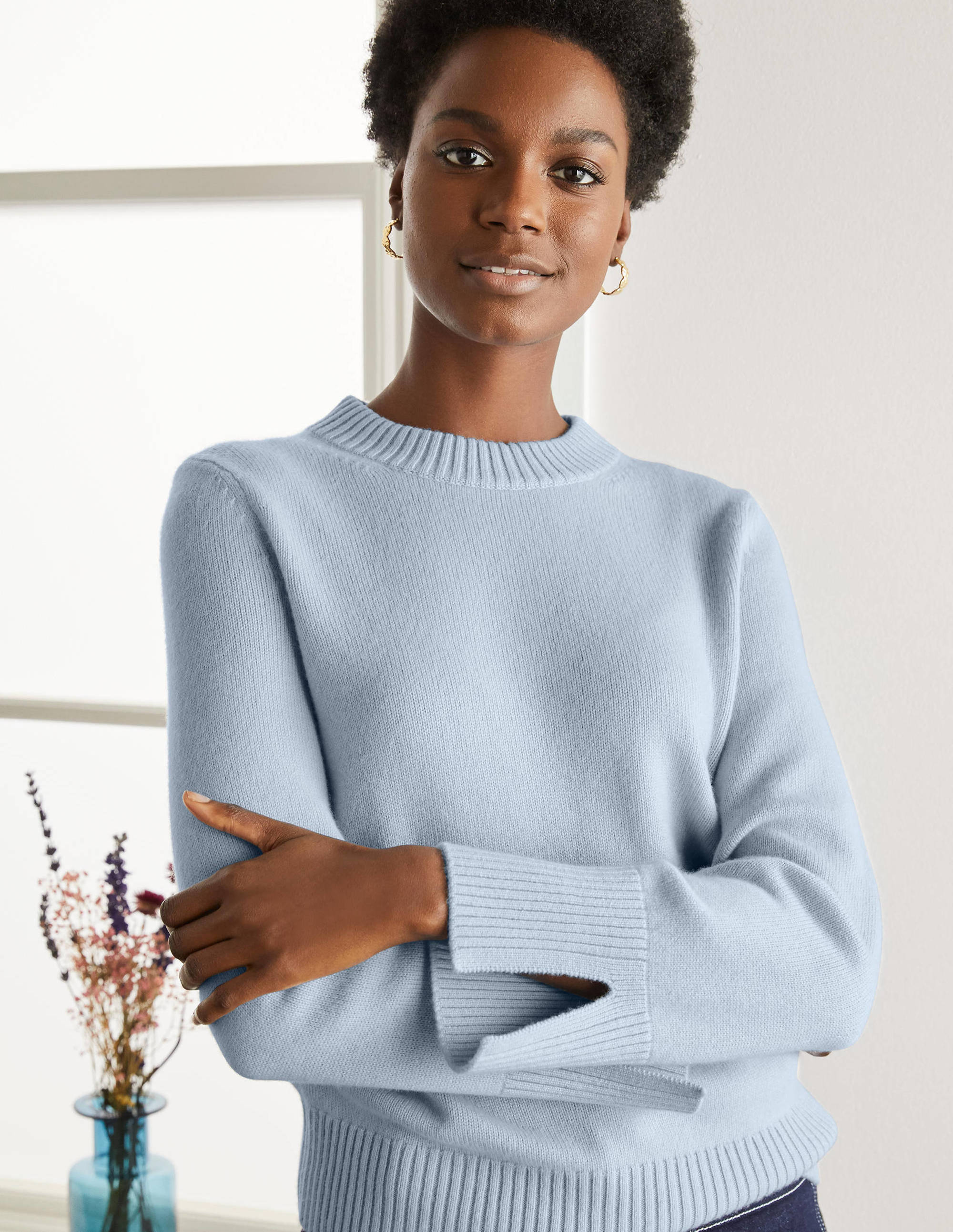 Dundee Kaschmirpullover-Blau - Image 2