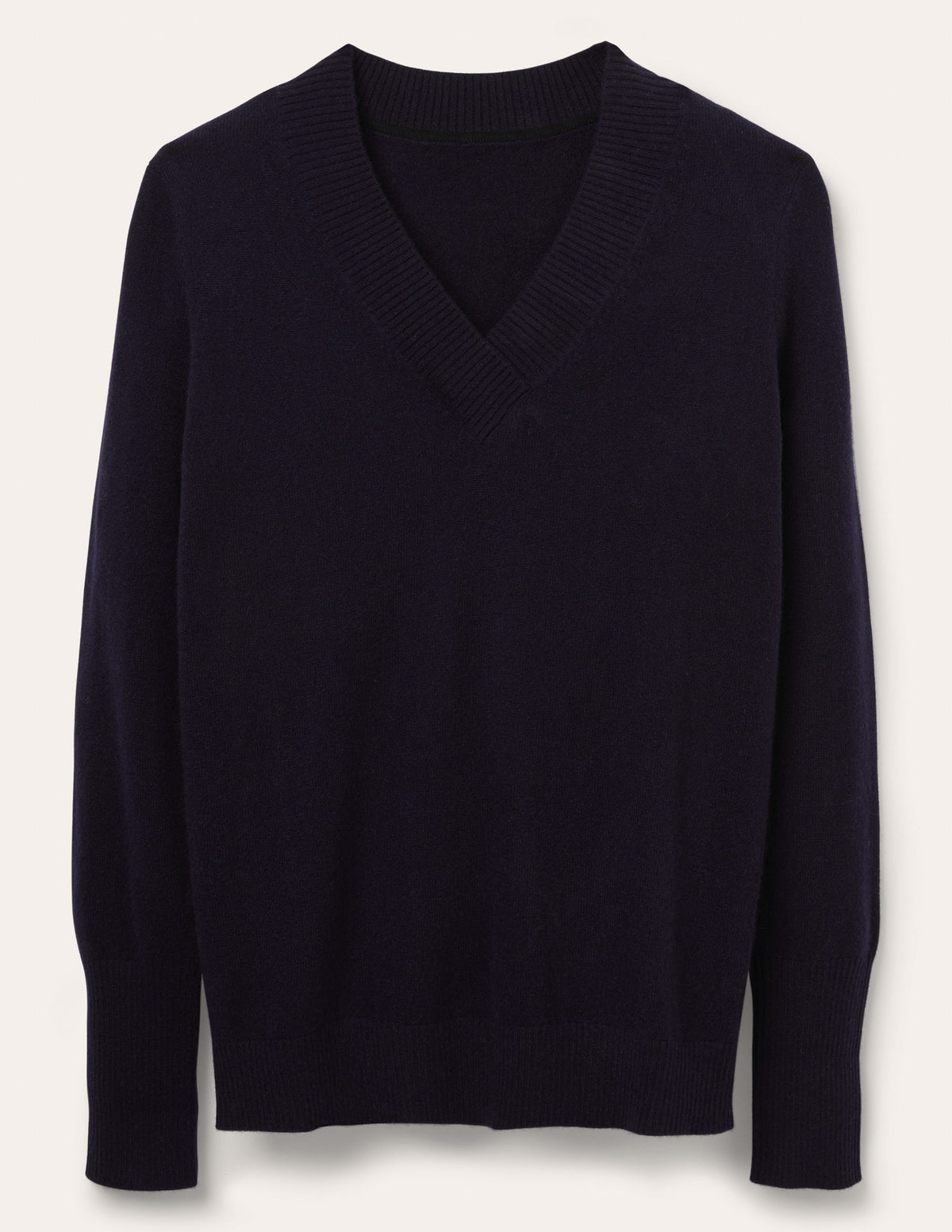 Pull col V Oakley en cachemire-Bleu marine - Image 5