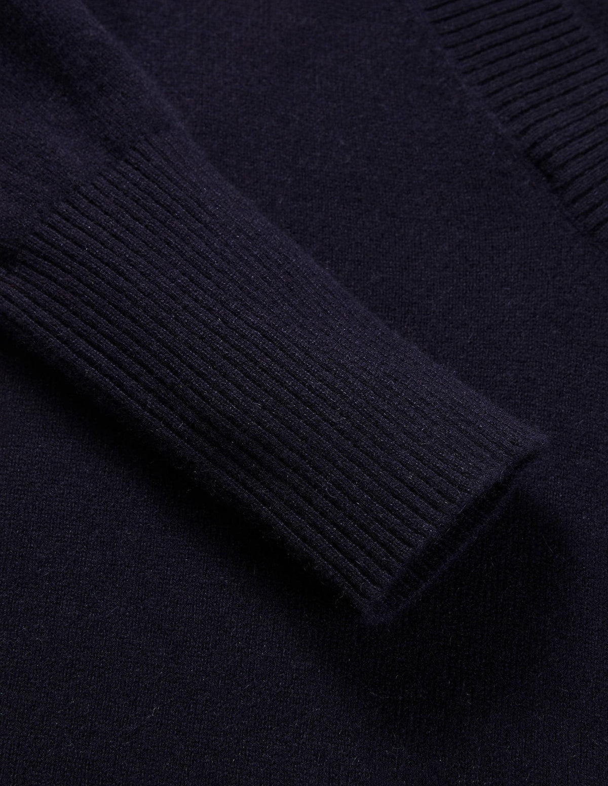 Pull col V Oakley en cachemire-Bleu marine - Image 6