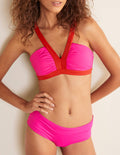Haut de bikini Corsica-Colourblock rose fluo