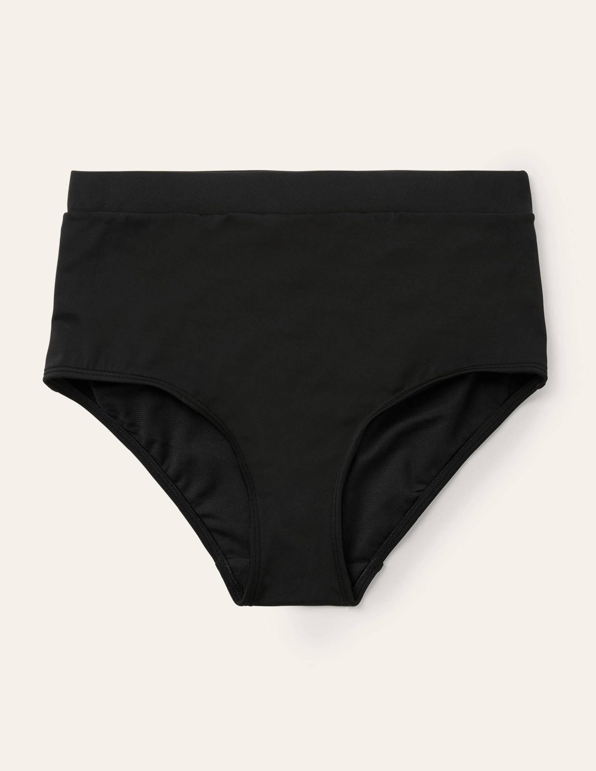 Hoch geschnittene Bikinihose-Schwarz-5