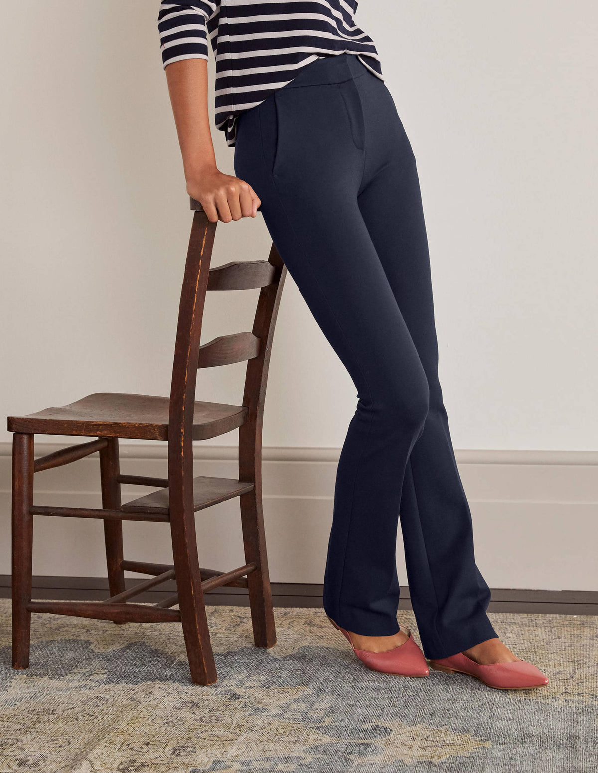 Hampshire Bootcut-Hose-Marineblau - Image 1