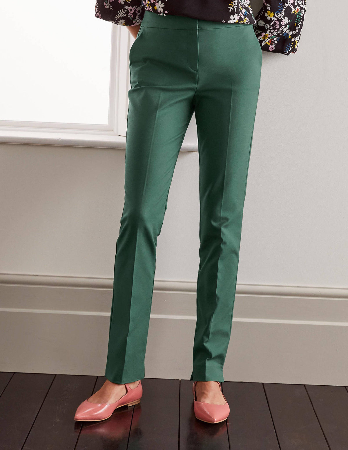 Richmond Trouser-Palm Leaf - Image 1