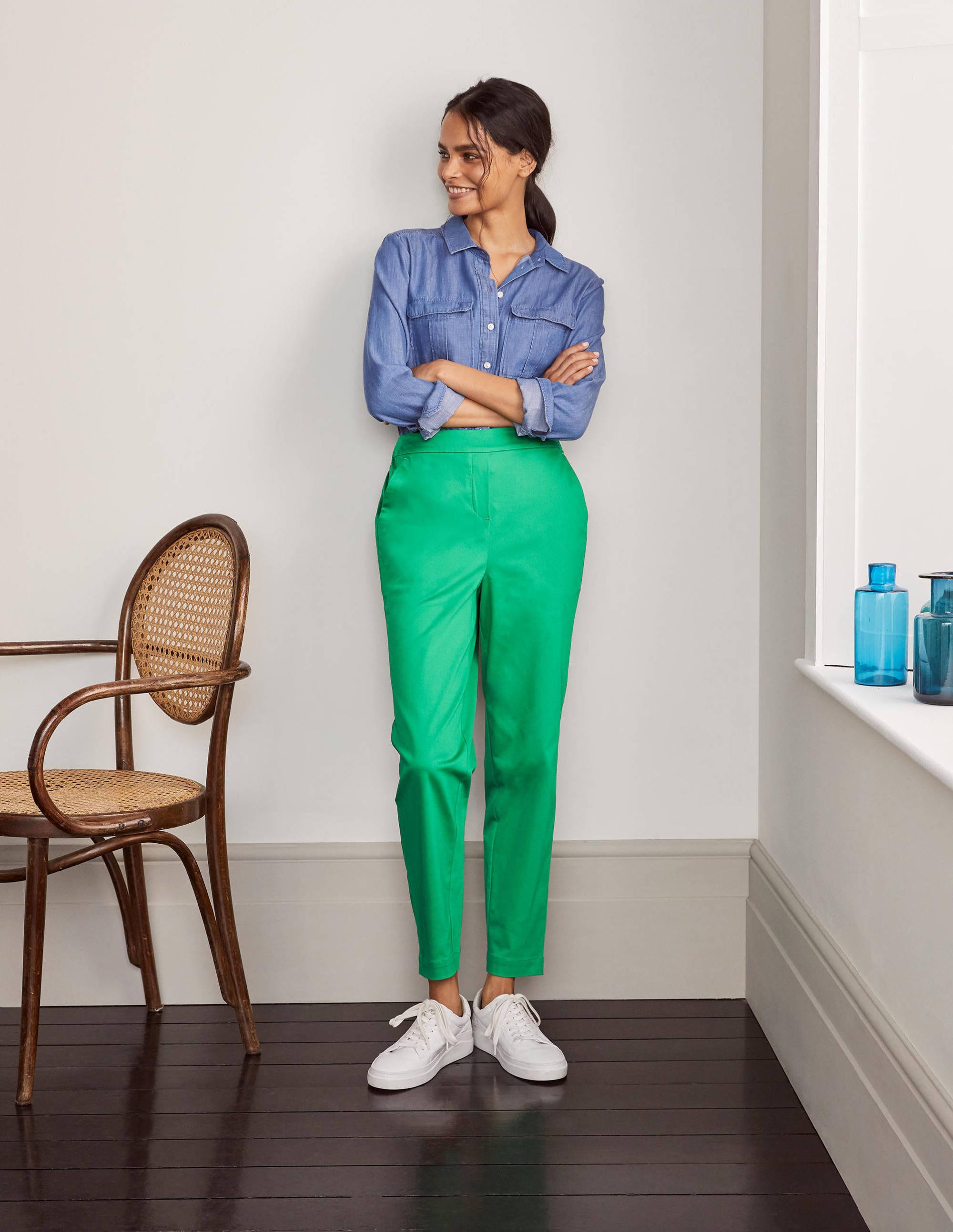 Pantalon à enfiler-Vert printemps - Image 4