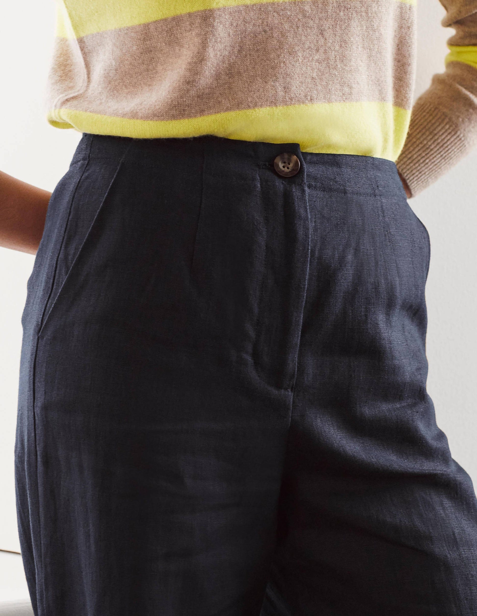 Eldon Leinenhose-Marineblau-3