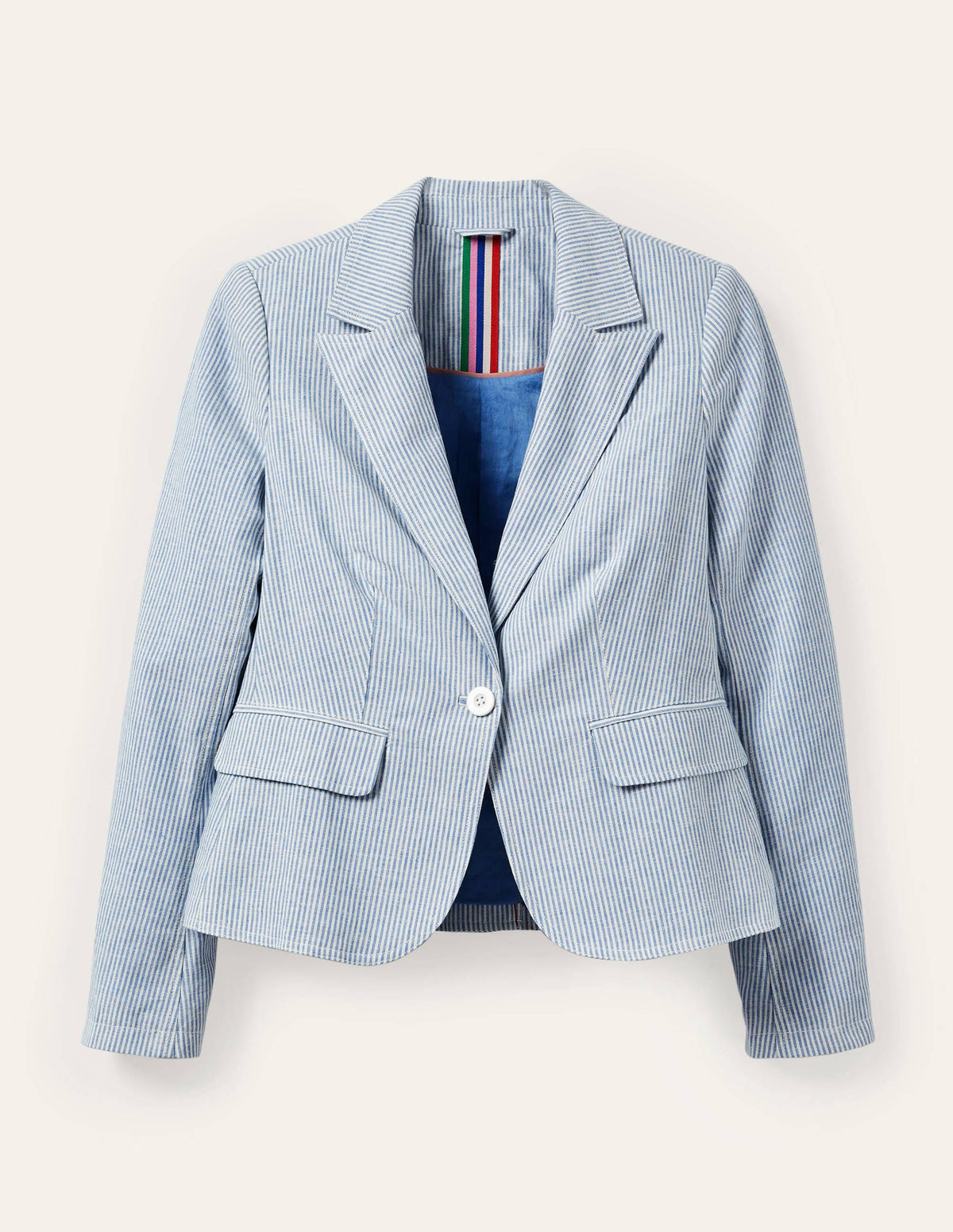 Framlingham Blazer-Blau/Naturweiß, Gestreift - Image 5