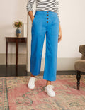 Pantalon Beaufort avec braguette boutonnée-Bleu audacieux