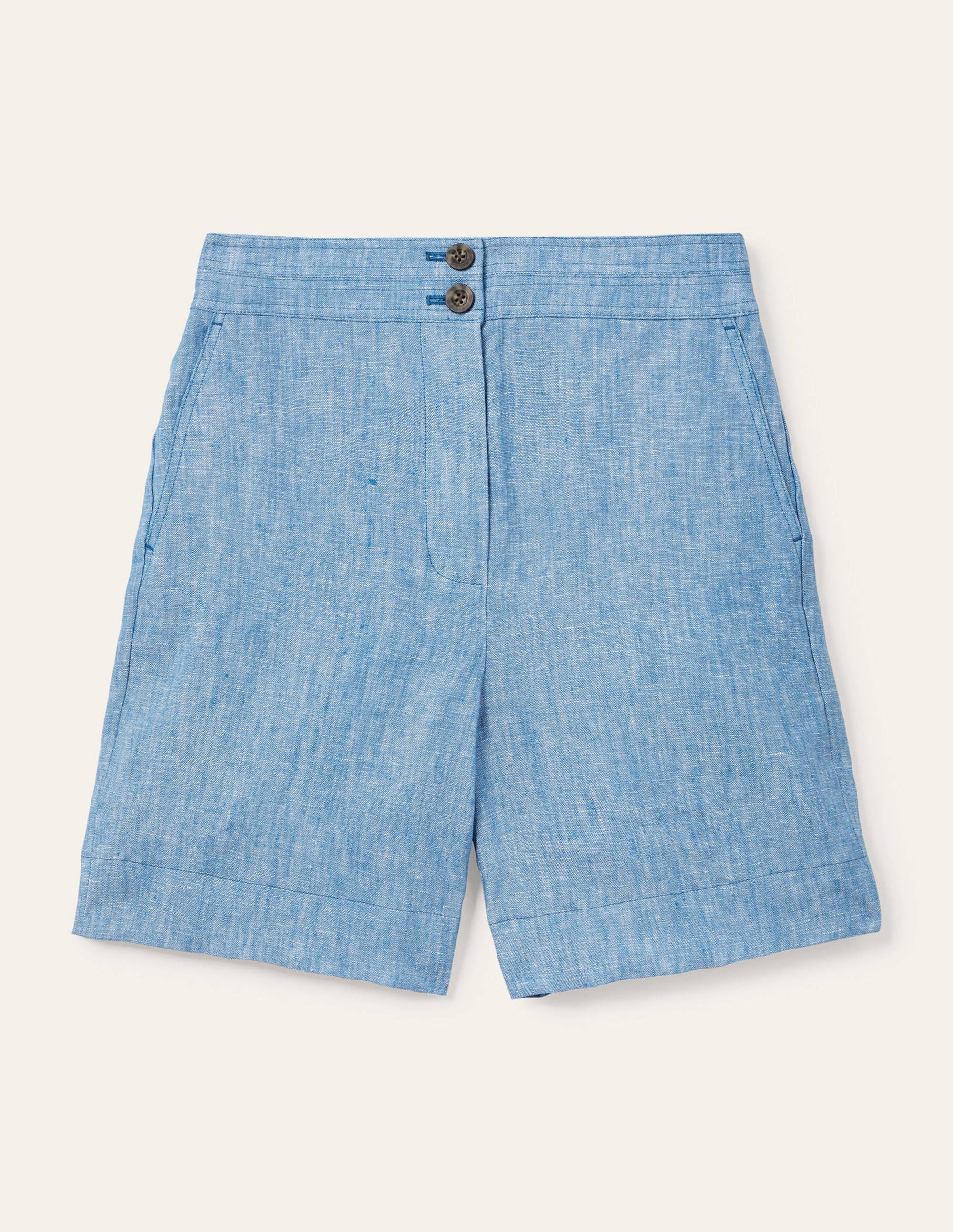 Cornwall Linen Shorts-Moroccan Blue Tonic - Image 5